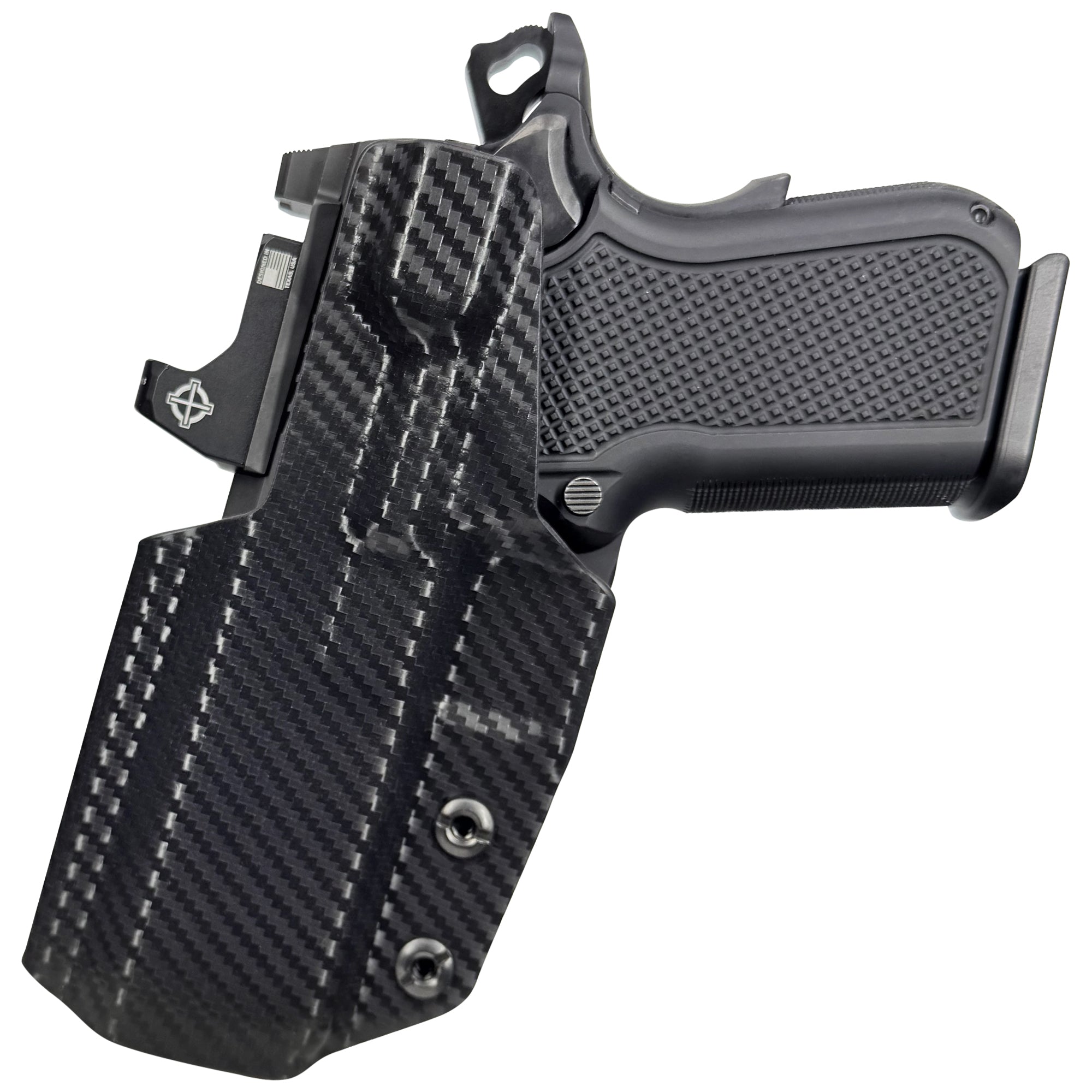 Alpha Foxtrot Attila Inside the Waistband Holster in Carbon Fiber - Rear