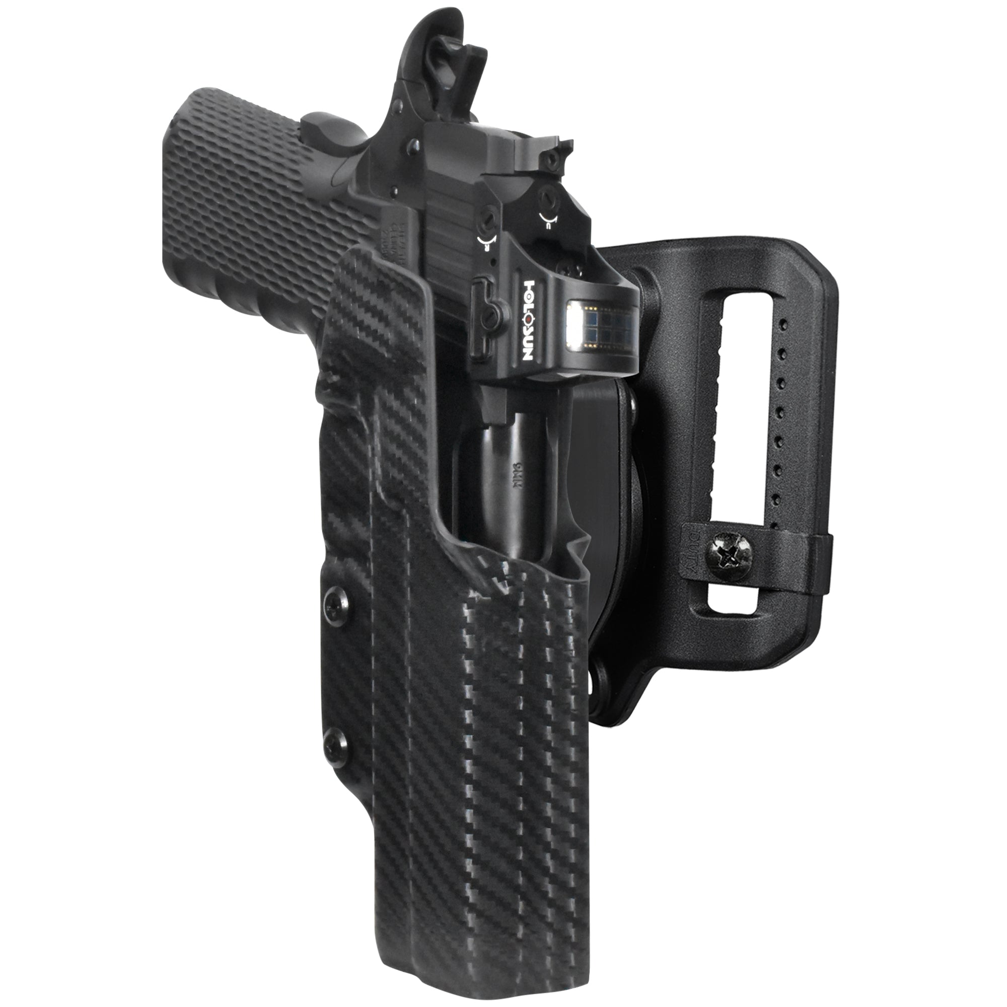Stealth Arms 1911 Platypus Quick Release Belt Loop Holster in Carbon Fiber