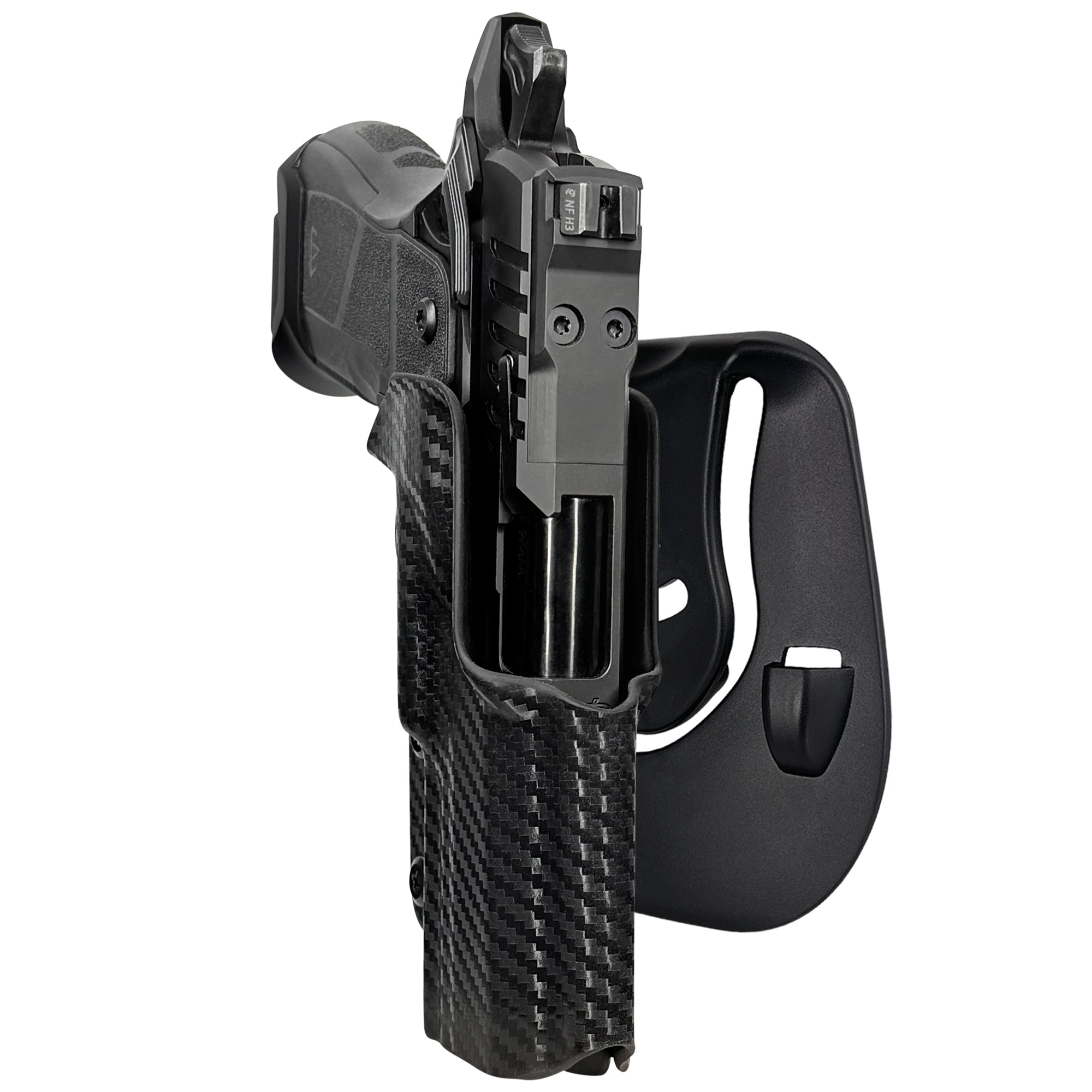 OA Defense 2311 Compact Pro Elite OWB Paddle Holster in Carbon Fiber