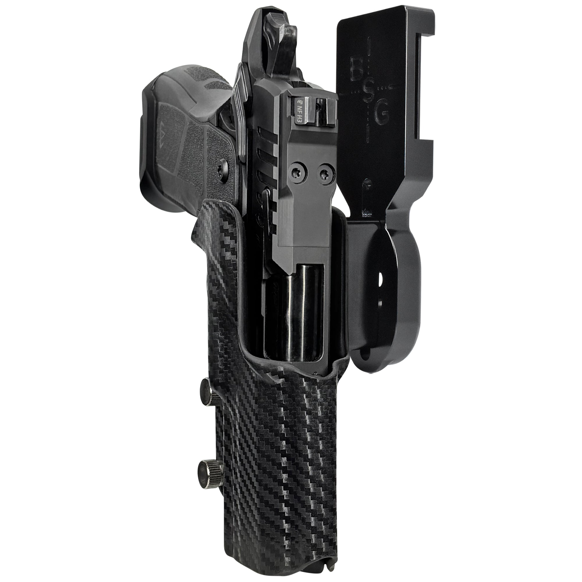 OA Defense 2311 Compact Pro Elite Pro Heavy Duty Competition Holster Pro Heavy Duty Competition Holster Black / Carbon Fiber