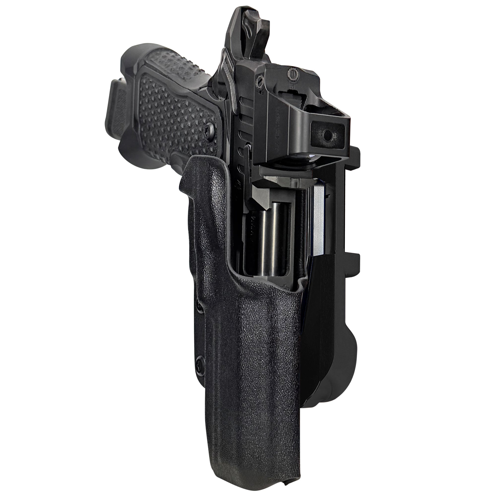 OA Defense 2311 Pro Elite IDPA Quick Mount Holster with Black Belt Attachment, Black Holster Shell