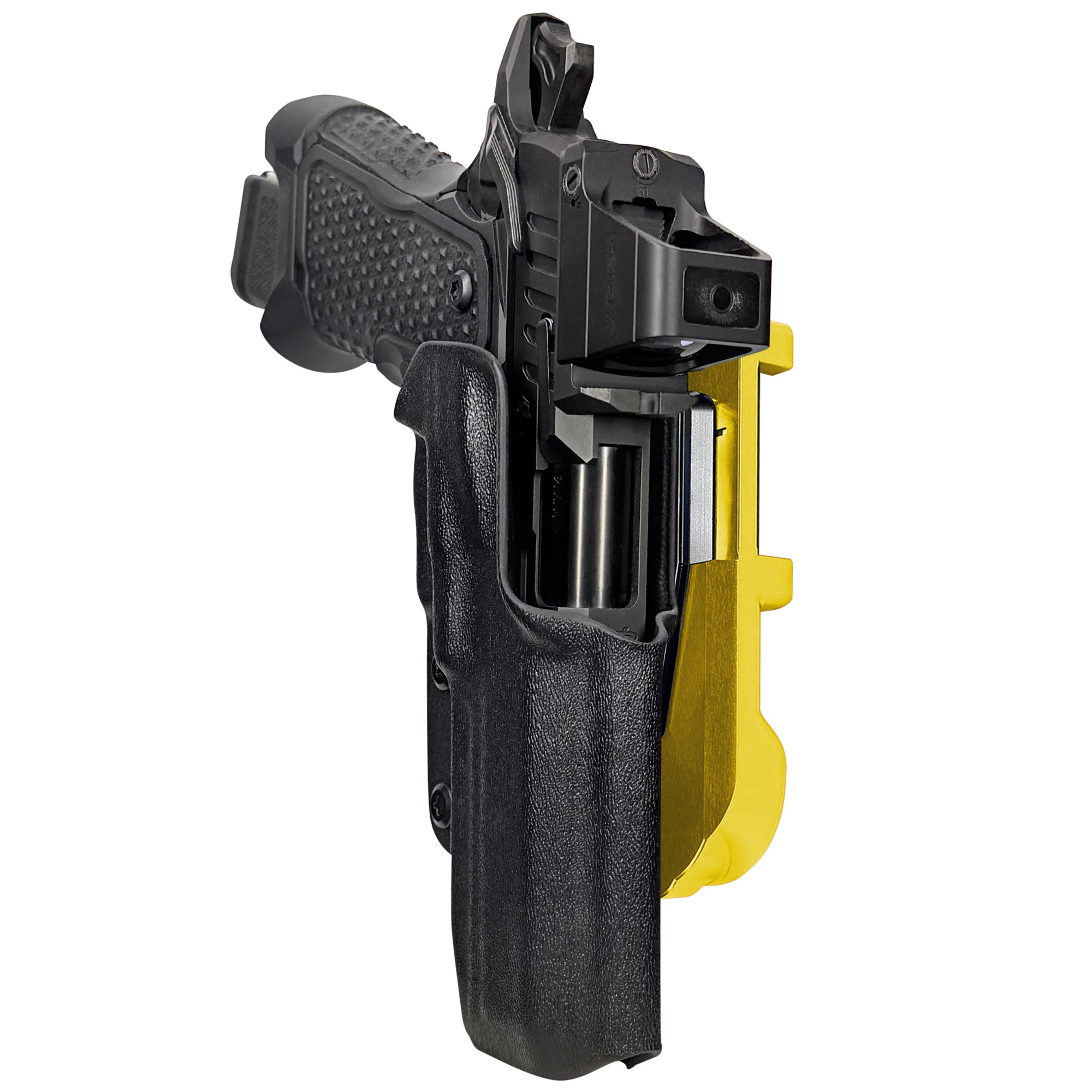 OA Defense 2311 Pro Elite IDPA Quick Mount Holster with 24K Gold Belt Attachment, Black Holster Shell