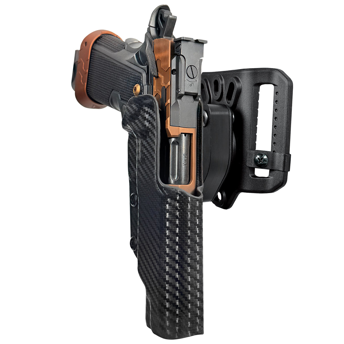 Kimber 2K11 Tapered Trigger Guard Quick Release Belt Loop Holster in Carbon Fiber