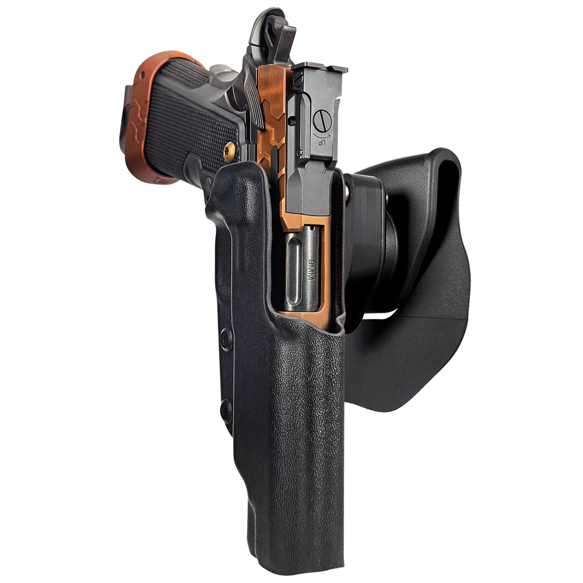 Kimber 2K11 Tapered Trigger Guard OWB Quick Release Paddle Holster in Black