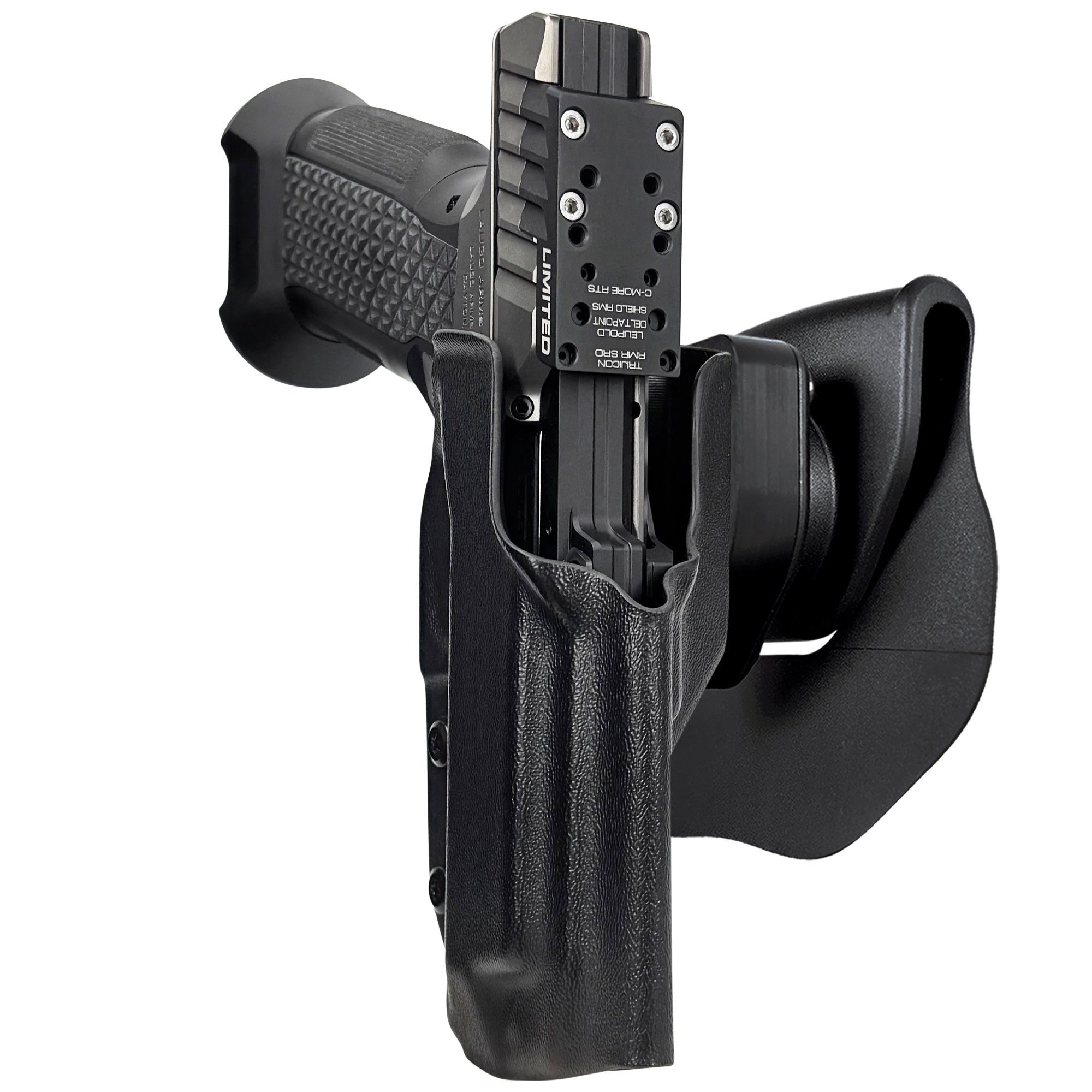 Laugo Arms Alien Creator Limited Optics OWB Quick Release Paddle Holster in Black