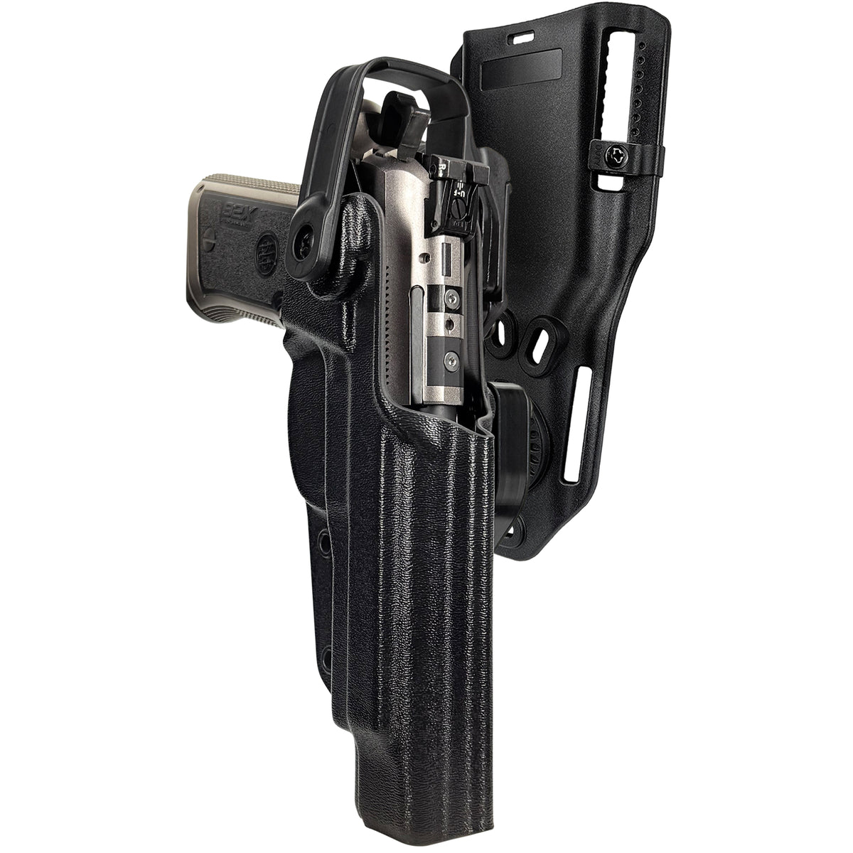 Level II Duty Drop and Offset Holster for Beretta 92X Performance in Black