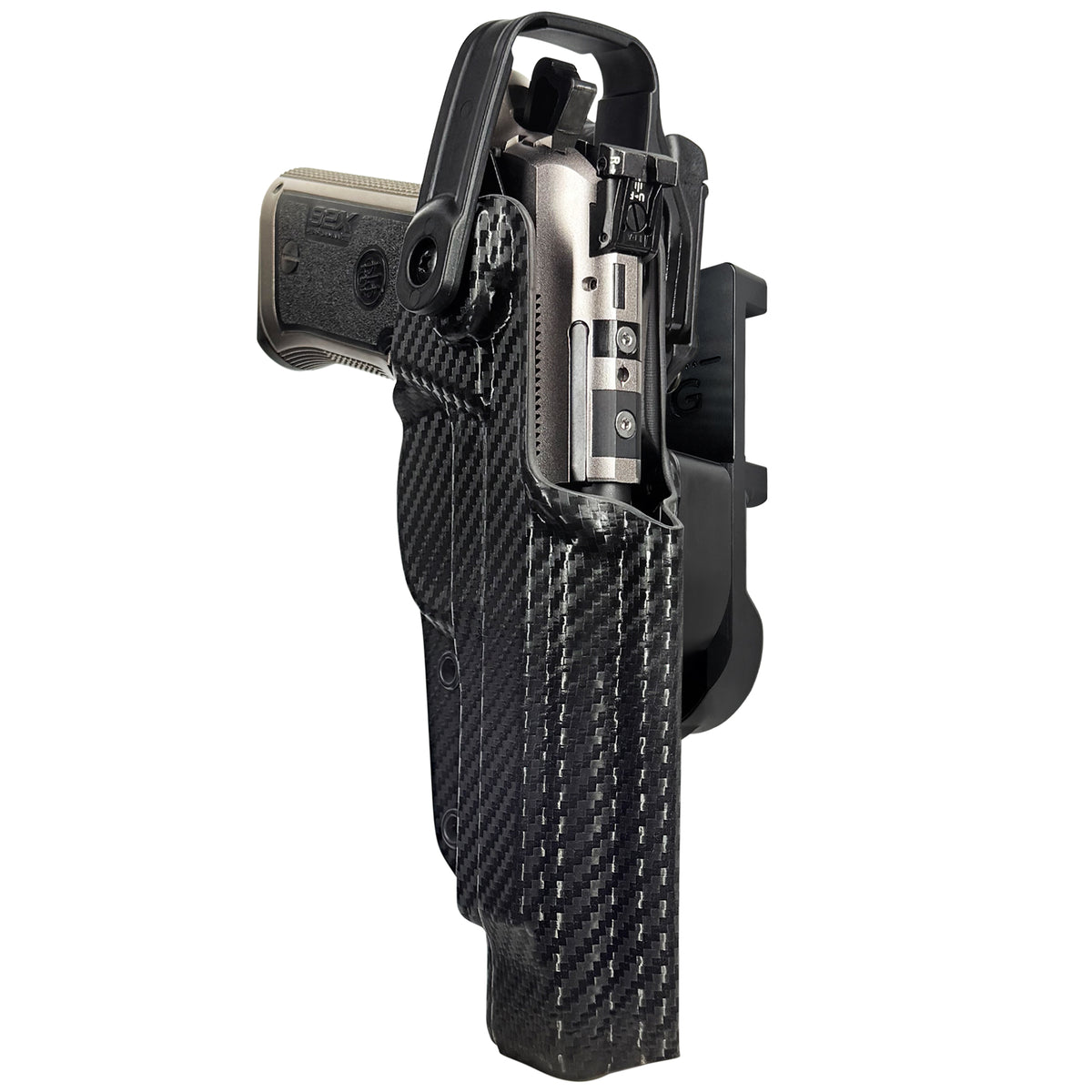 Beretta 92X Performance Level 2 Tactical Quick Mount Holster in Carbon Fiber