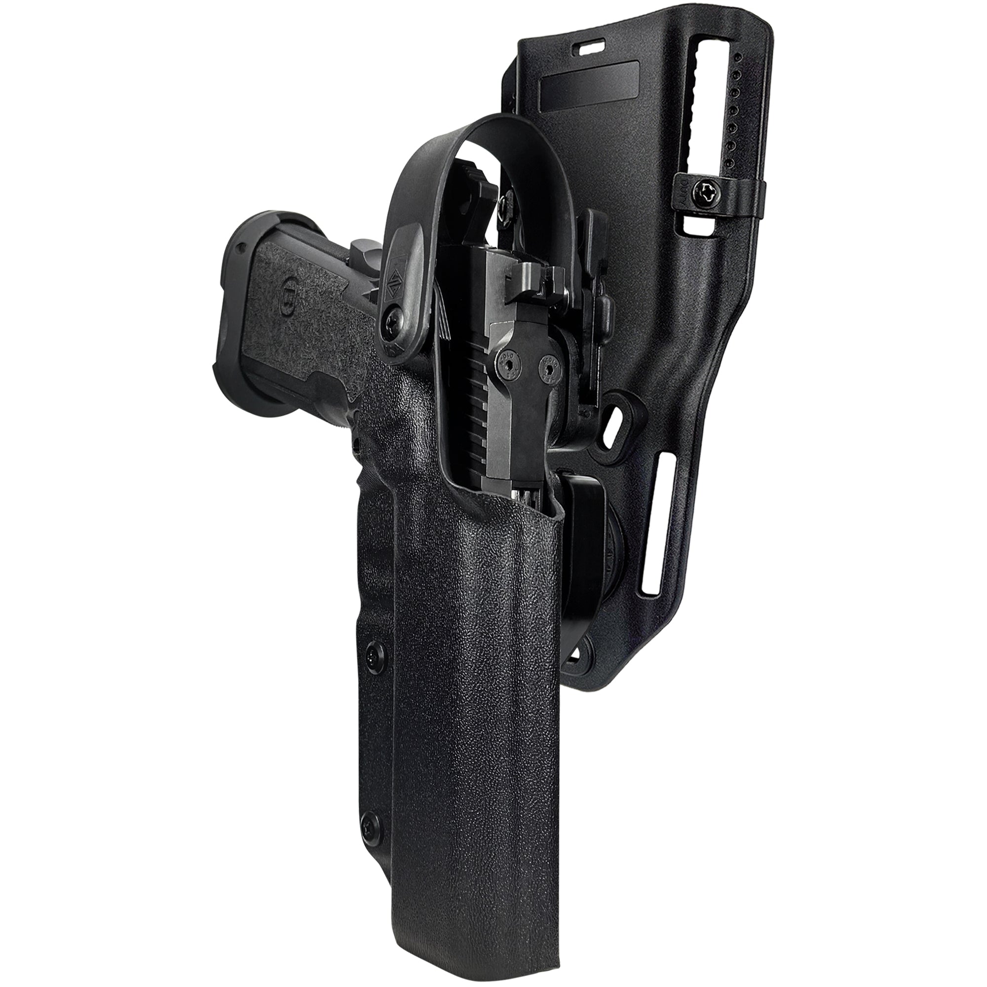 Level II Duty Drop and Offset Holster for Bersa M2XI in Black