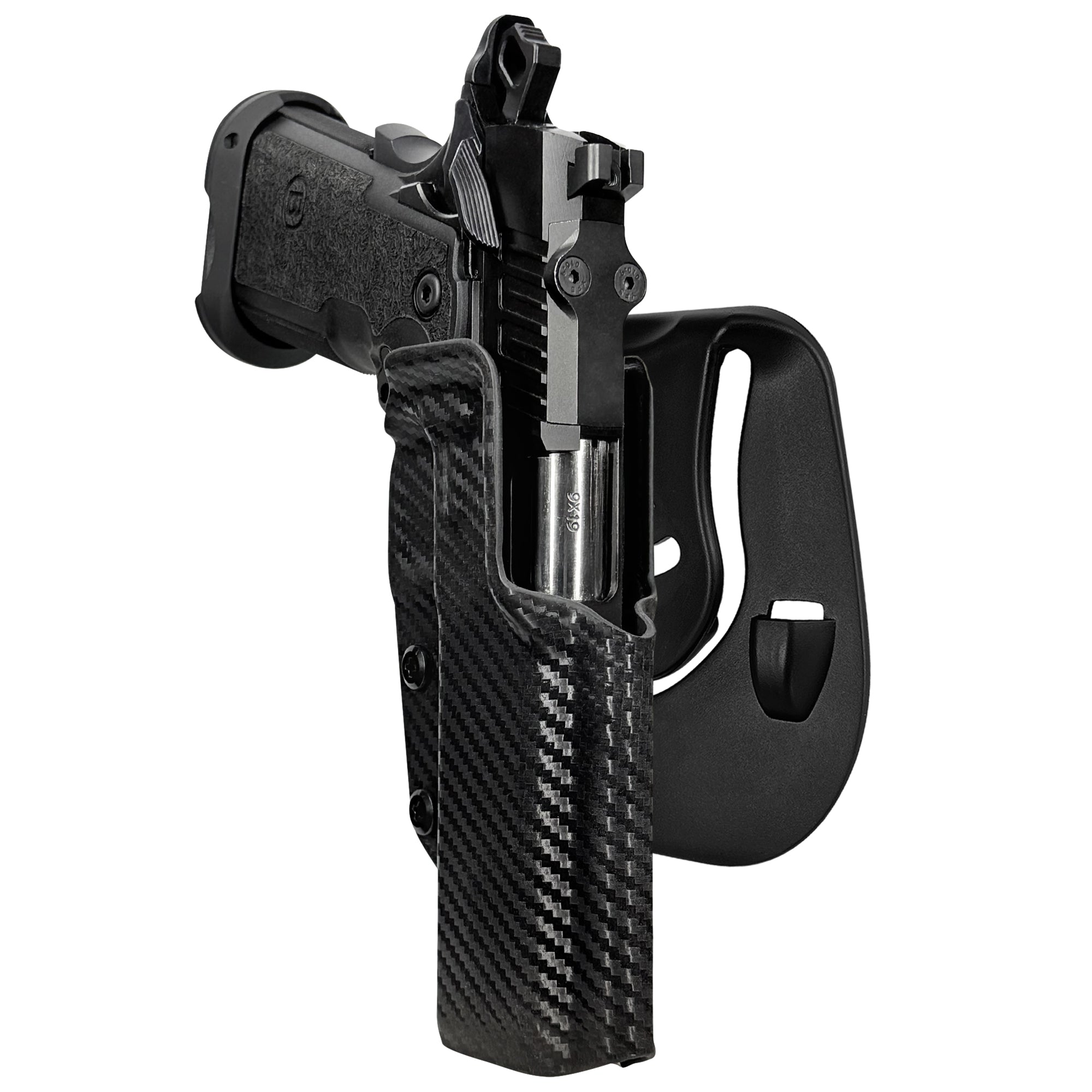 Bersa M2XI OWB Paddle Holster in Carbon Fiber