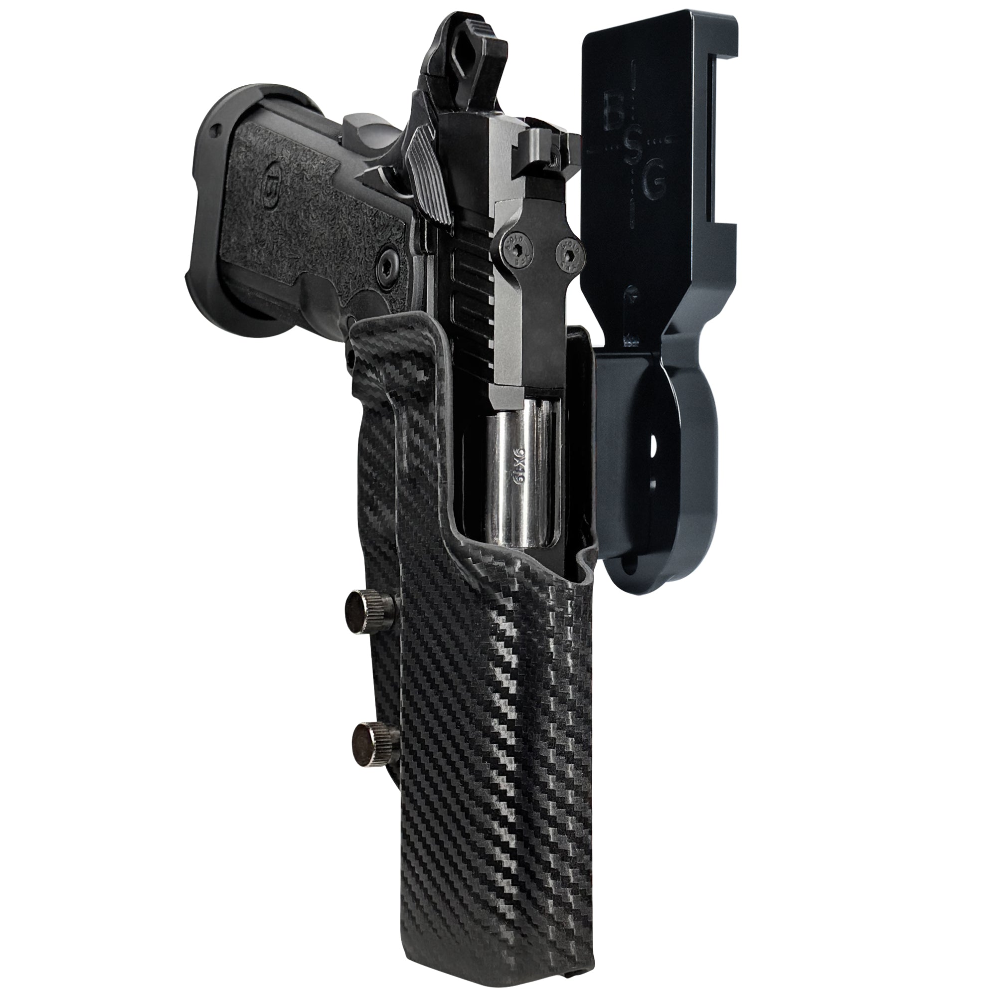 Bersa M2XI Pro Heavy Duty Competition Holster Pro Heavy Duty Competition Holster Black / Carbon Fiber