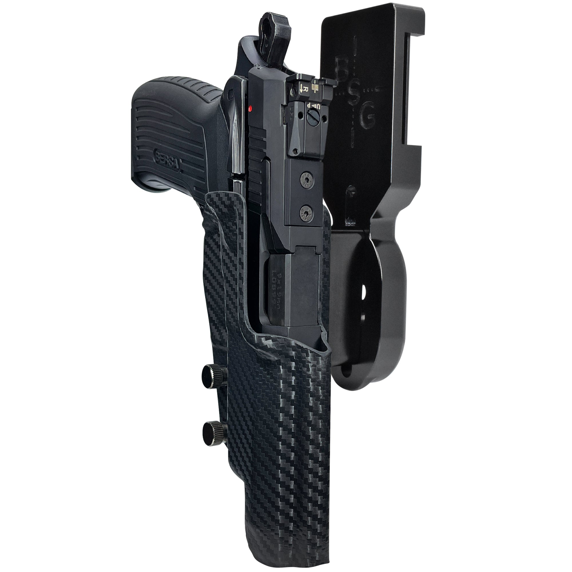 Bersa TPR9 XT Pro Heavy Duty Competition Holster Black / Carbon Fiber