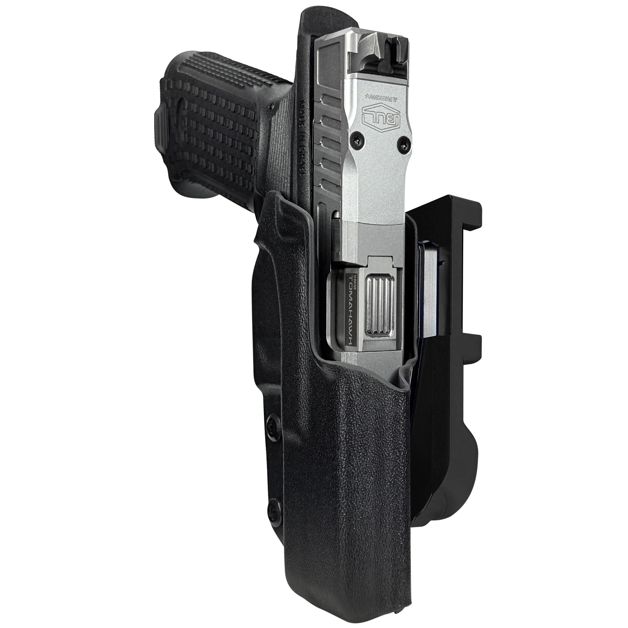 Bul Axe FS Hatchet IDPA Quick Mount Holster with Black Belt Attachment, Black Holster Shell