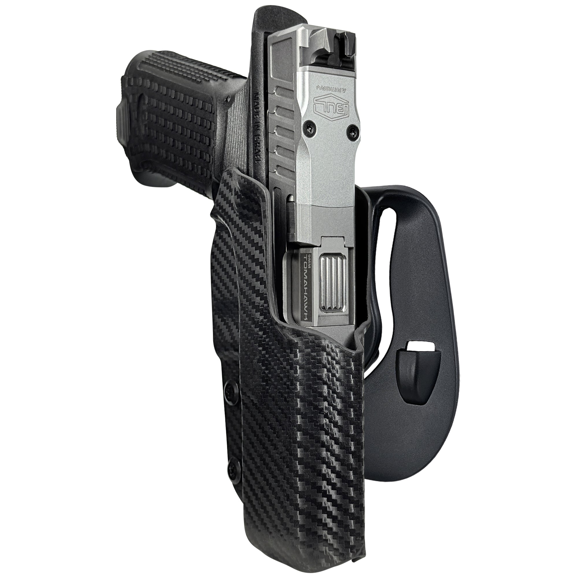 Bul AXE FS Hatchet OWB Paddle Holster in Carbon Fiber