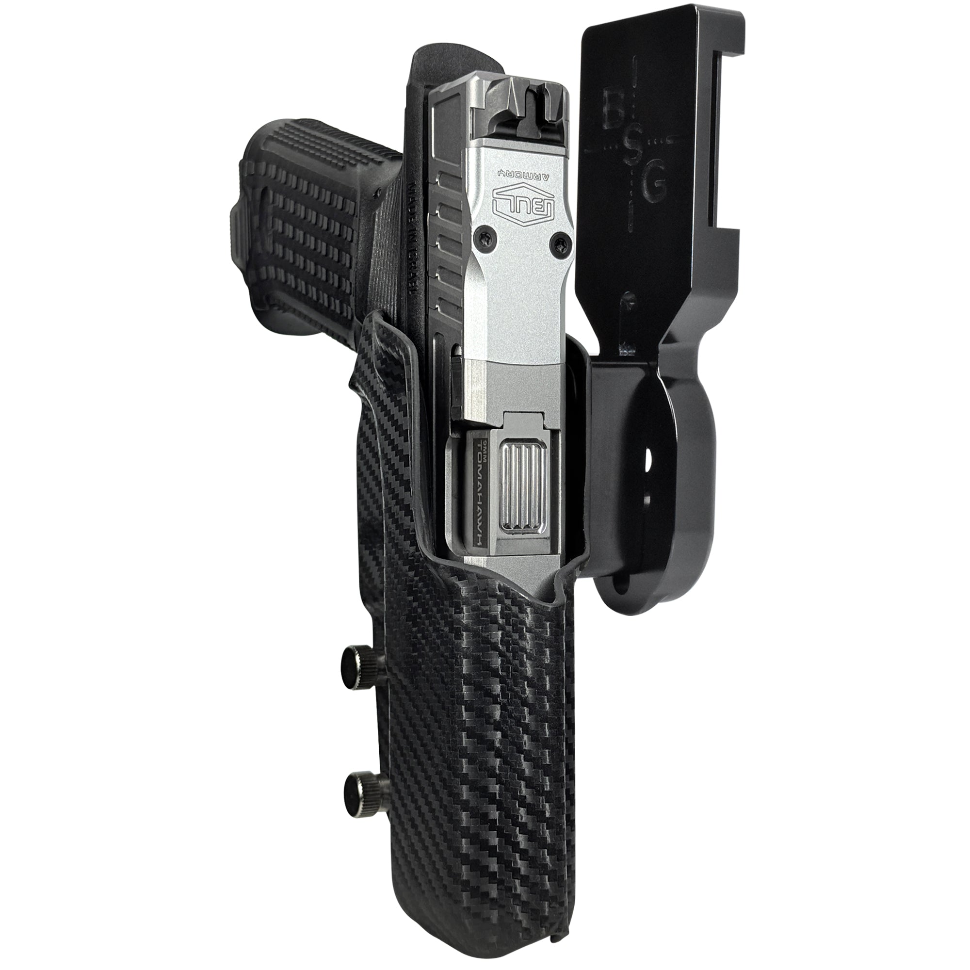 Bul AXE FS Hatchet Pro Heavy Duty Competition Holster in Black / Carbon Fiber