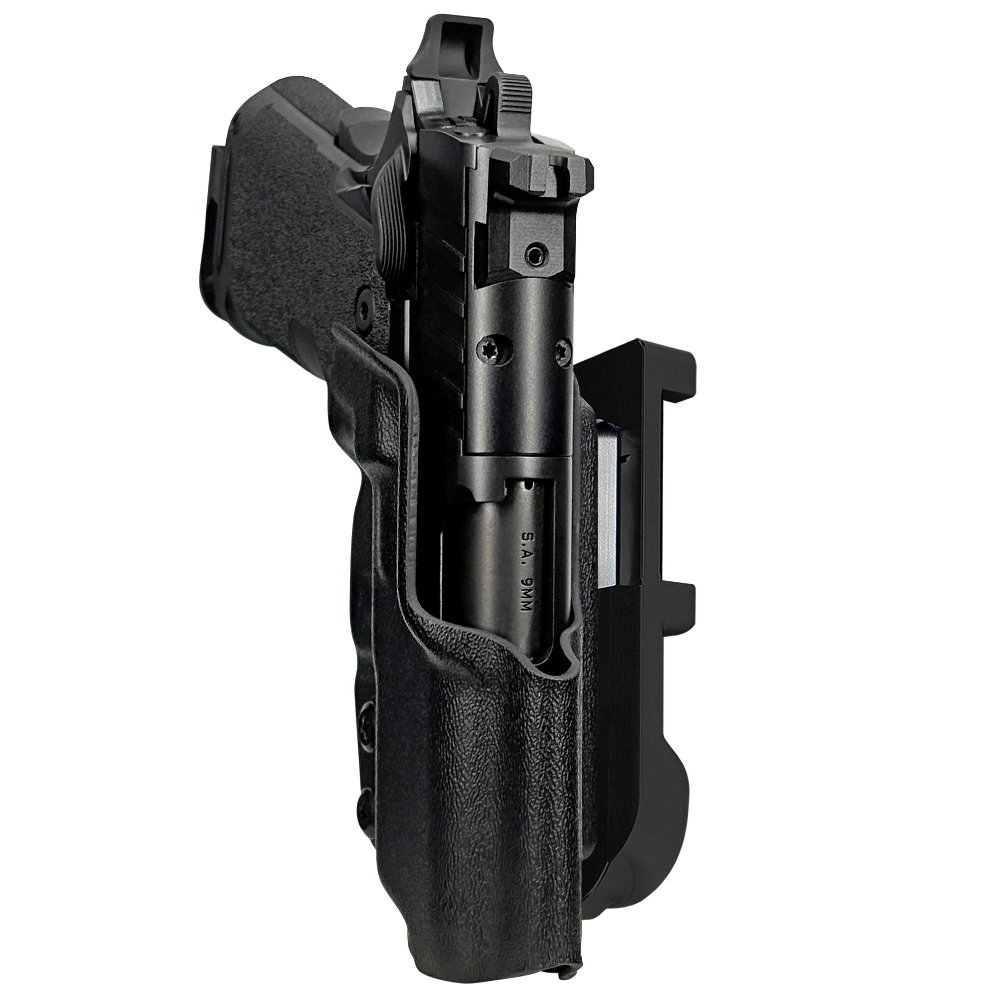 Springfield Prodigy 3.5'' IDPA Quick Mount Holster with Black Belt Attachment, Black Holster Shell