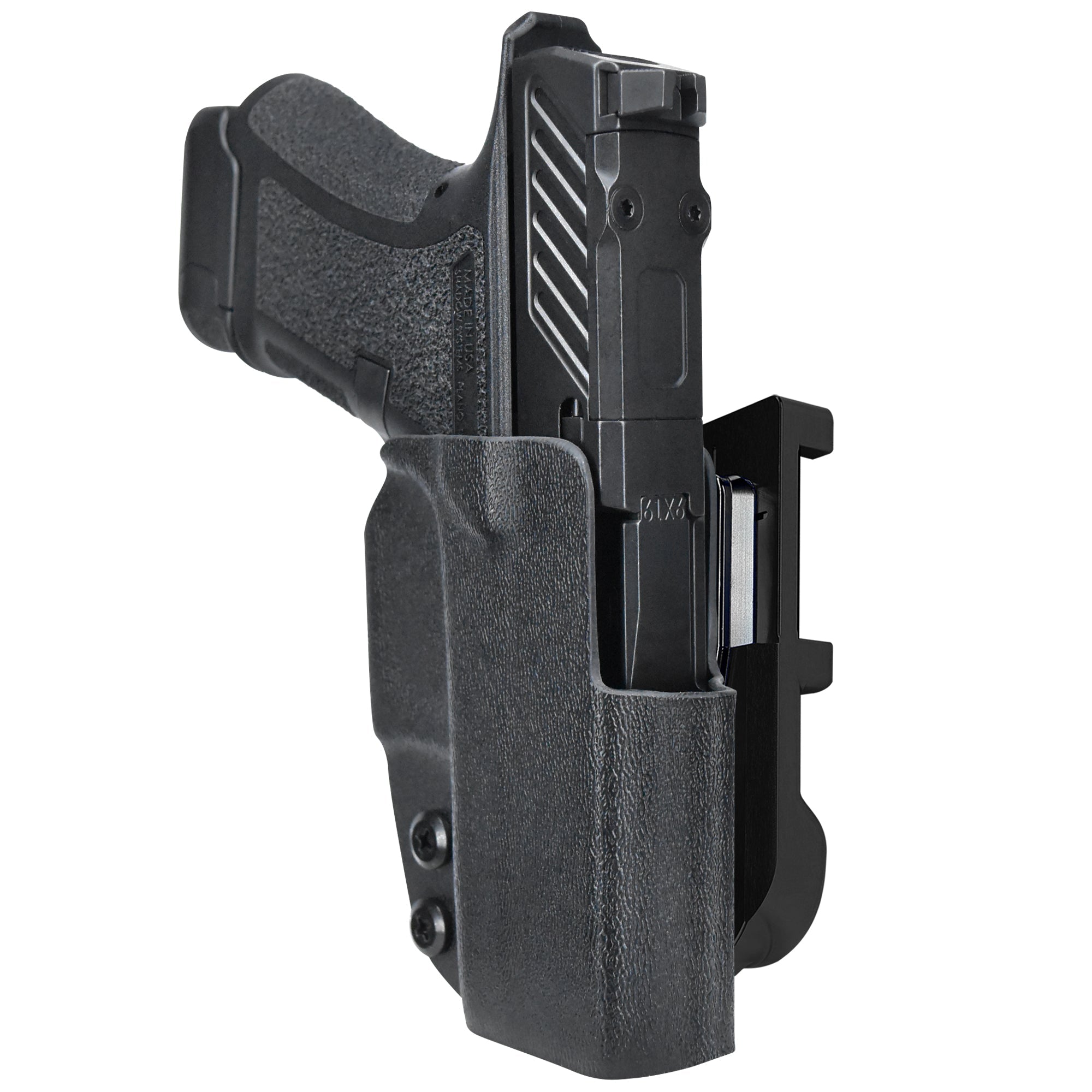 Shadow Systems CR920 Combat IDPA Quick Mount Holster with Black Belt Attachment, Black Holster Shell