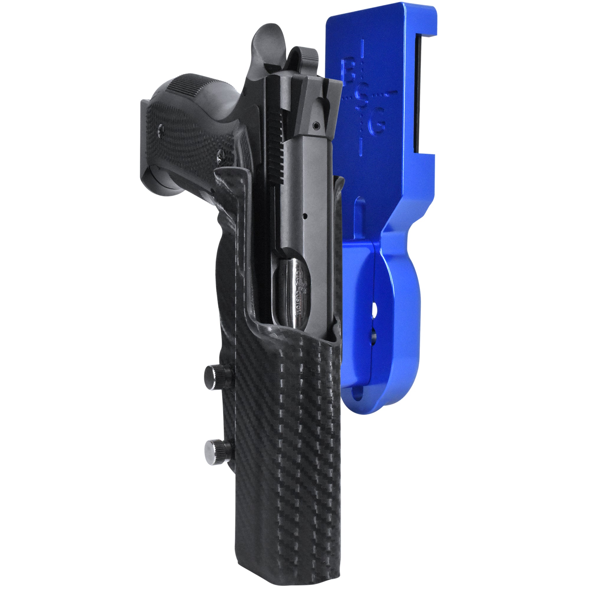 CZ A01-LD Pro Heavy Duty Competition Holster in Blue / Carbon Fiber