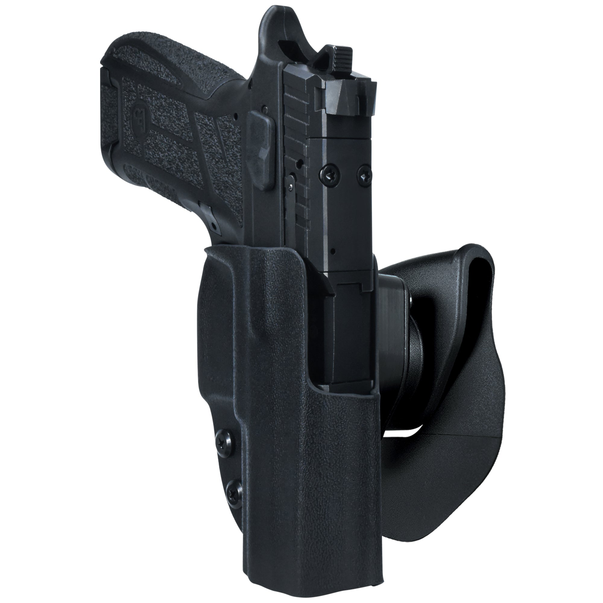 CZ P-09 C Nocturne OWB Quick Release Paddle Holster in Black