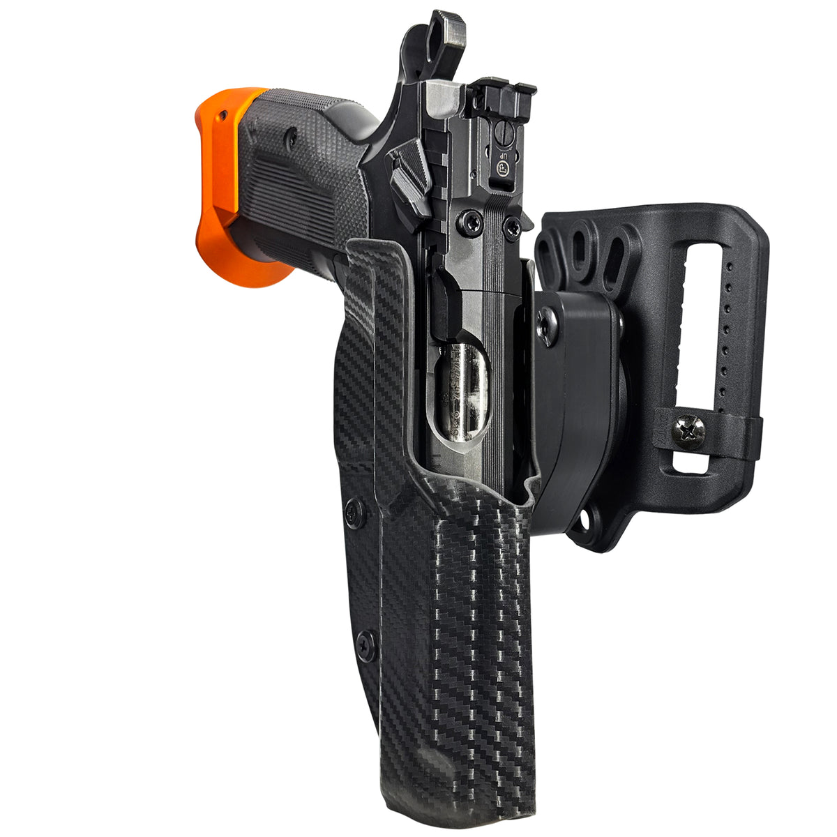 CZ Tactical Sport 3 Orange Quick Release Belt Loop Holster in Carbon Fiber