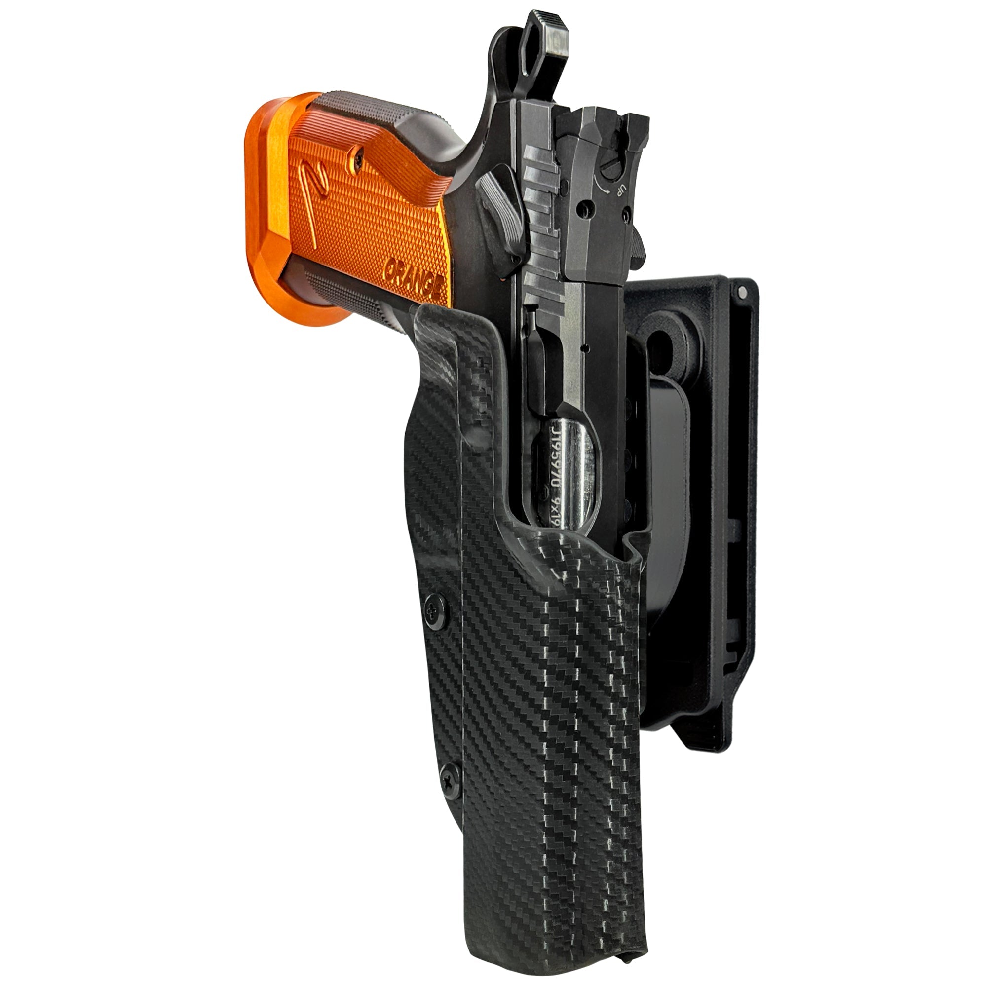 CZ TS2 Orange Quick Release IDPA Holster in Carbon Fiber
