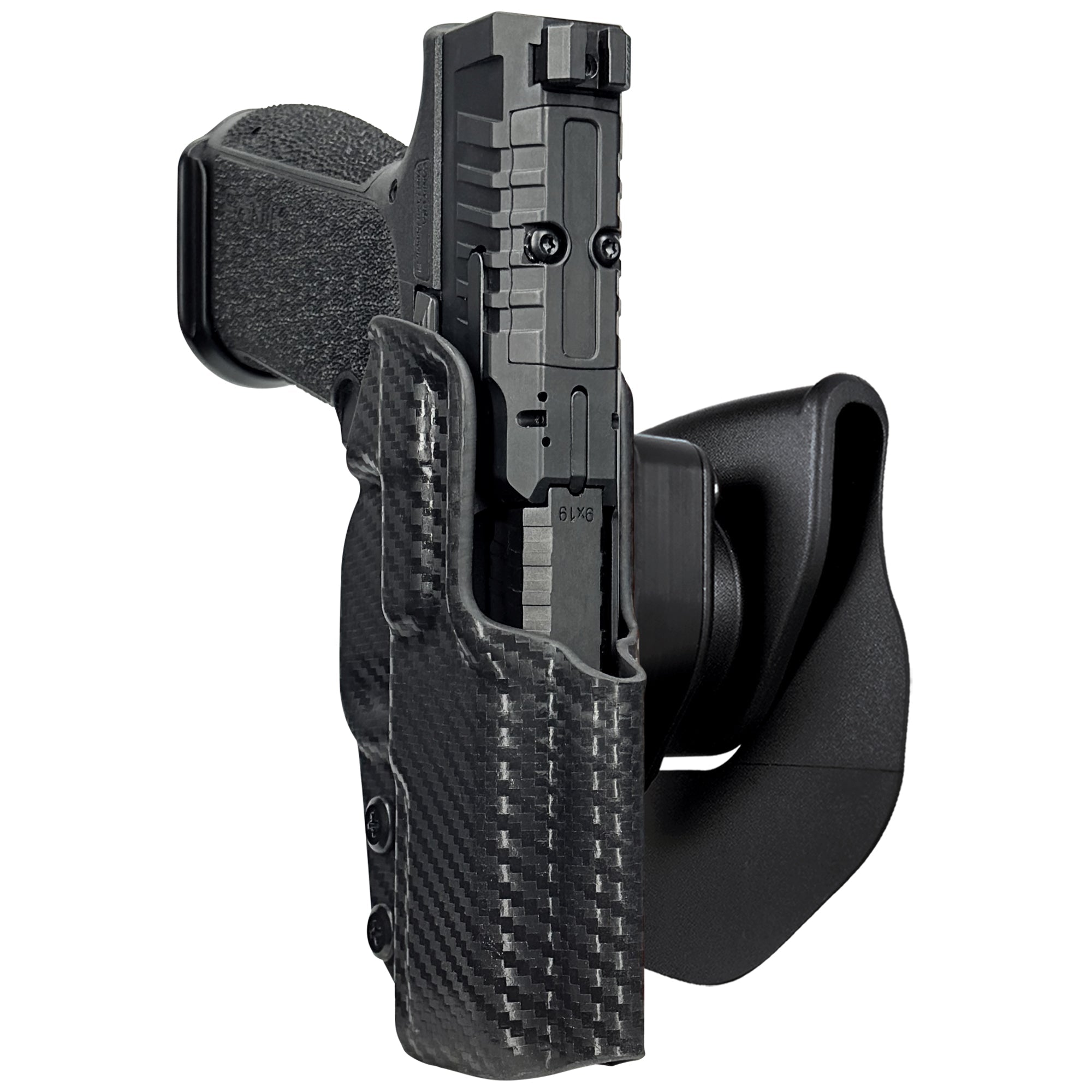 Canik METE MC9 PRIME OWB Quick Release Paddle Holster in Carbon Fiber