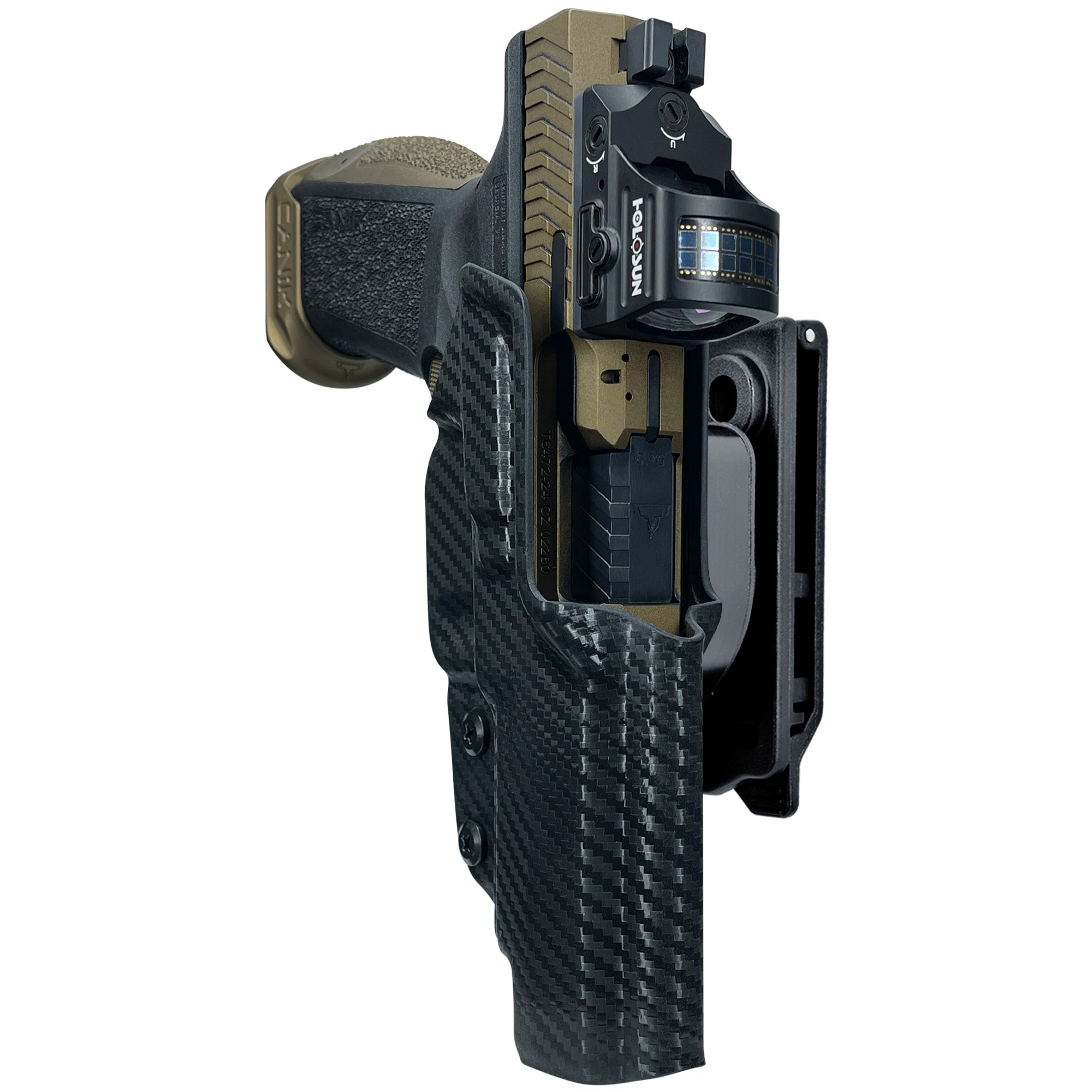 Canik TTI Combat Quick Release IDPA Holster in Carbon Fiber
