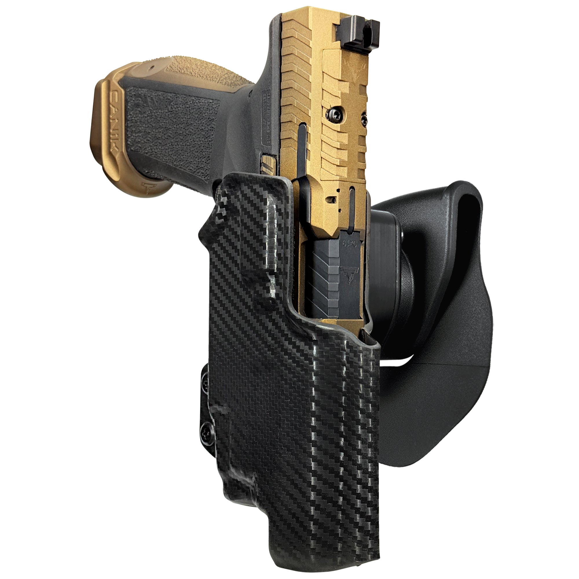 TTI Combat TLR-7X OWB Quick Release Paddle Holster in Carbon Fiber