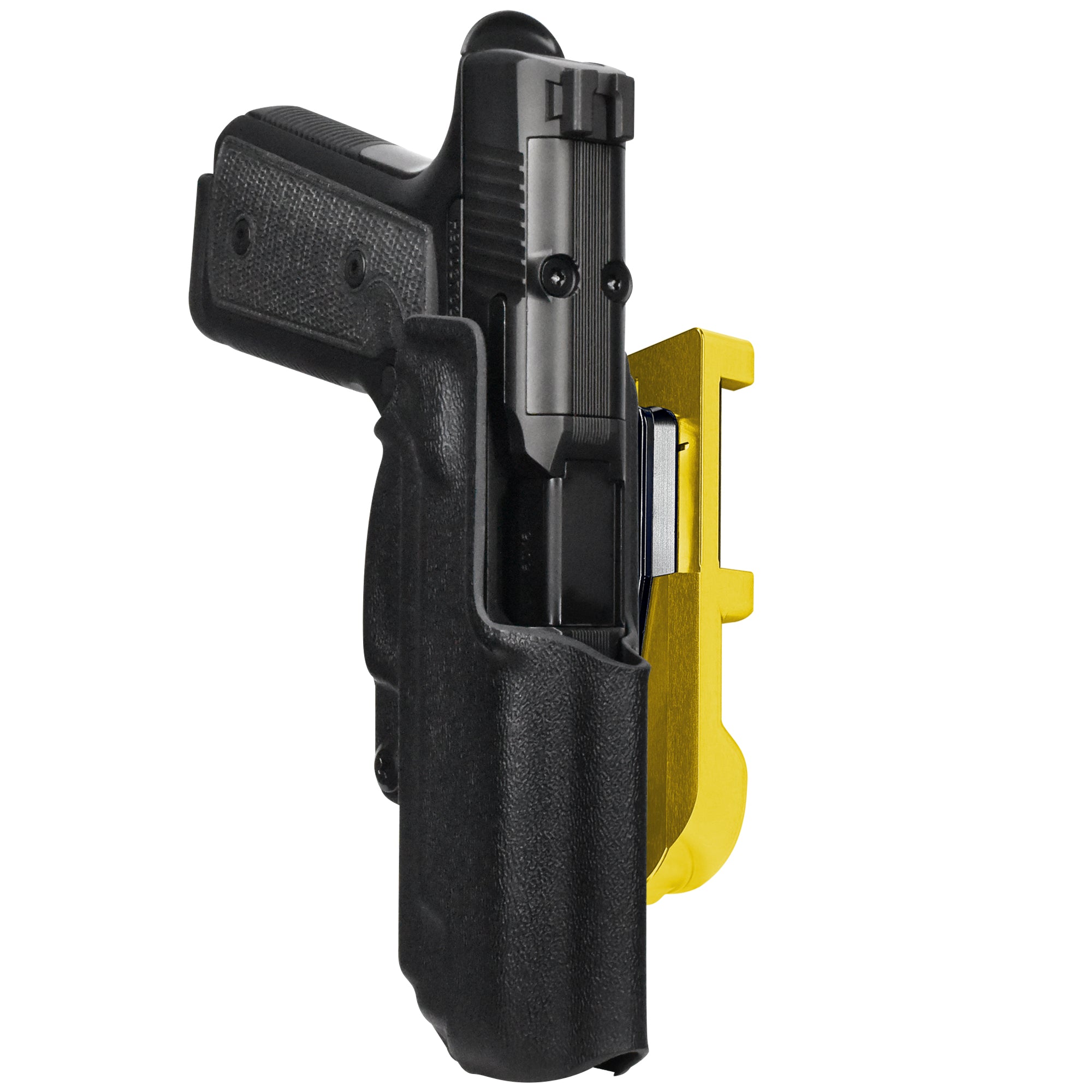 Daniel Defense H9 IDPA Quick Mount Holster with 24K Gold Belt Attachment, Black Holster Shell
