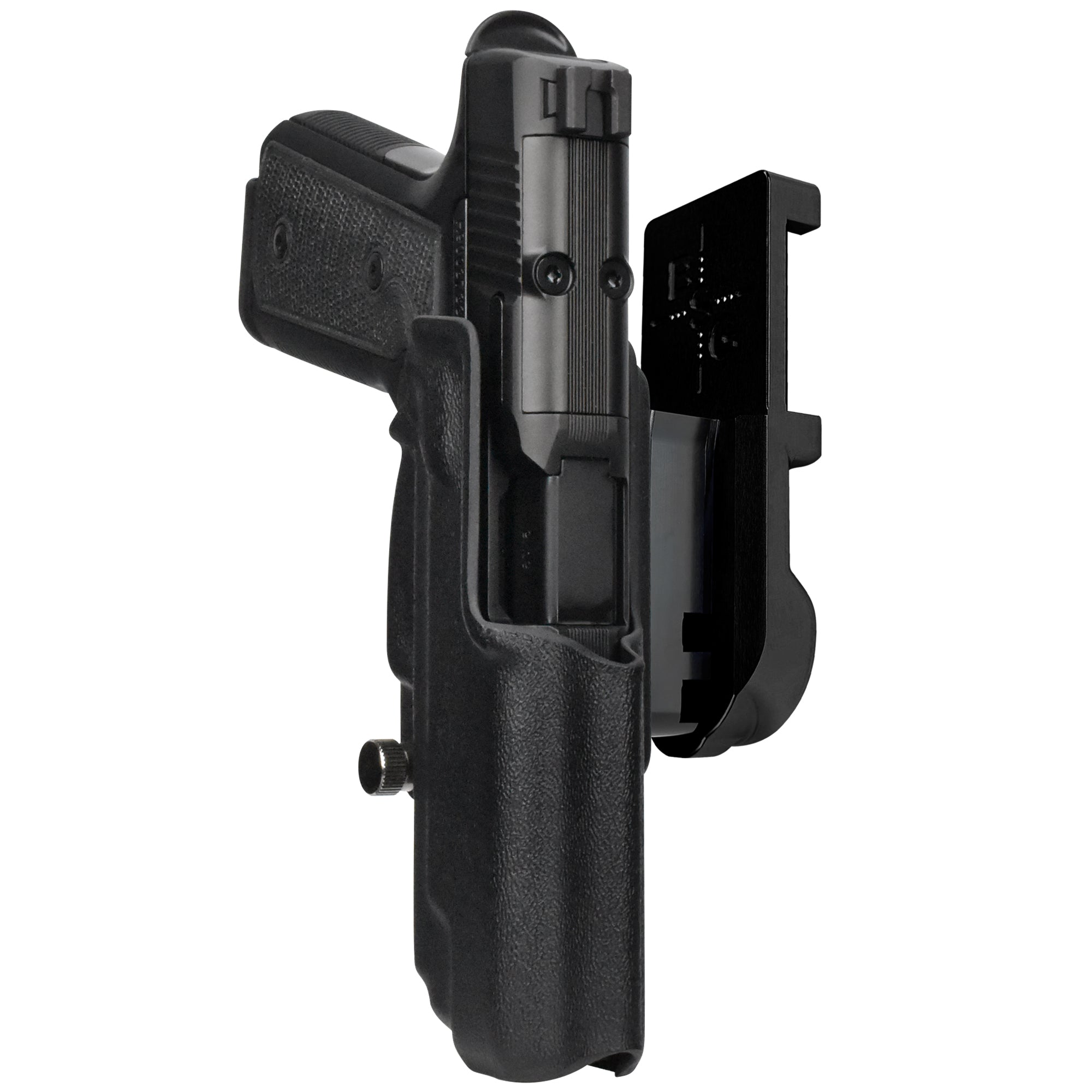 Daniel Defense H9 IPSC/USPA Quick Mount Holster with Black Belt Attachment, Black Holster Shell