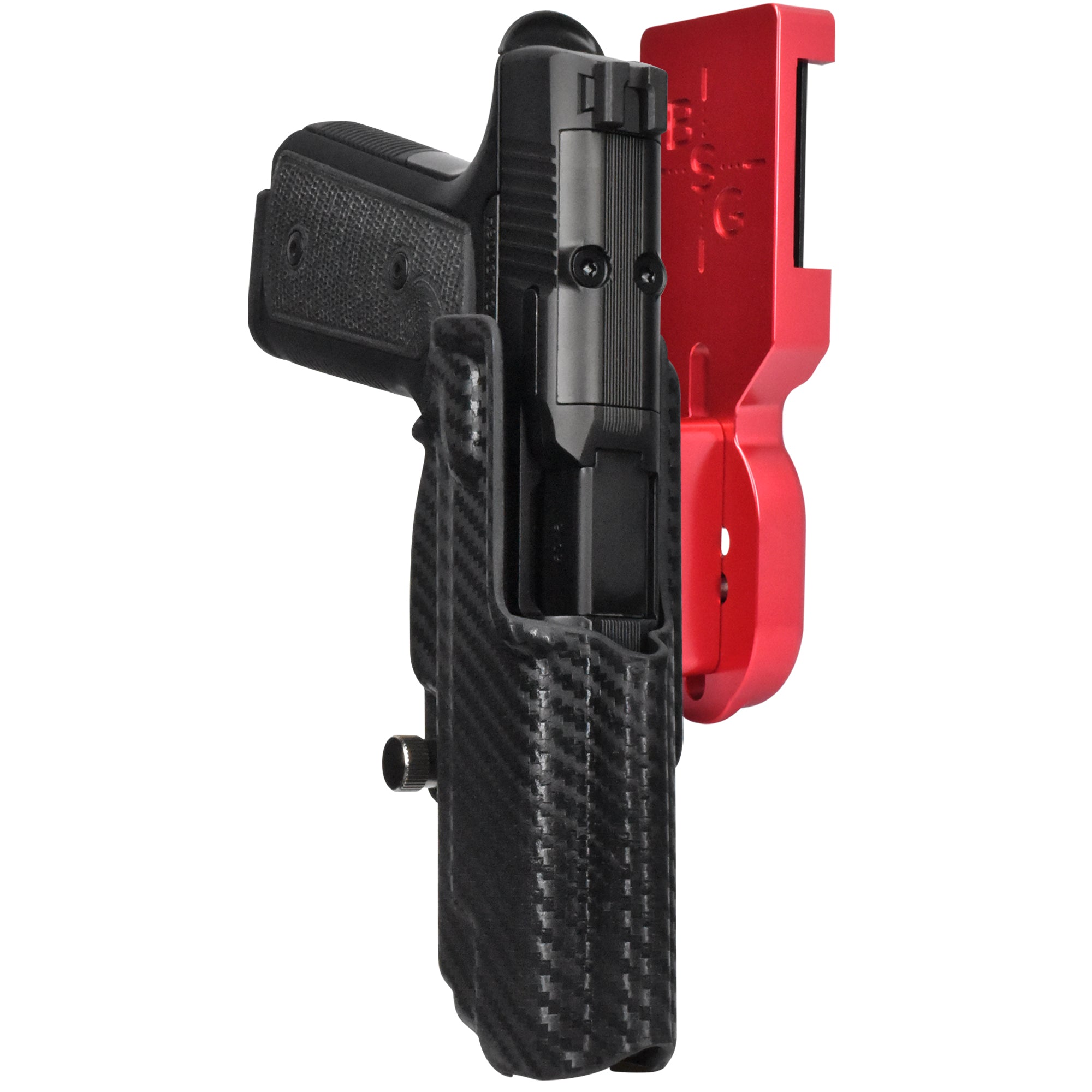 Daniel Defense H9 Pro Heavy Duty Competition Holster in Red / Carbon Fiber