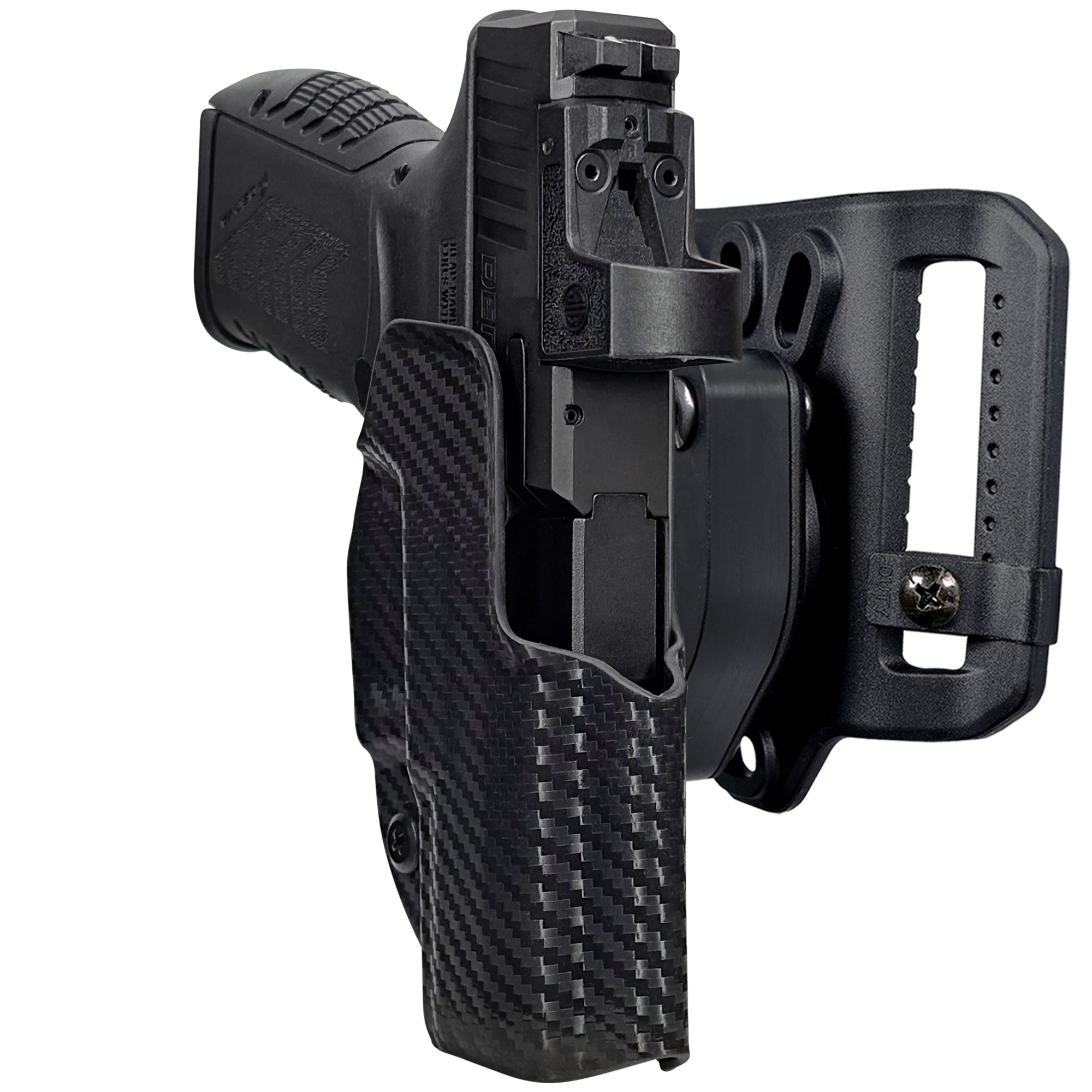 Derya DY9Z Quick Release Belt Loop Holster in Carbon Fiber