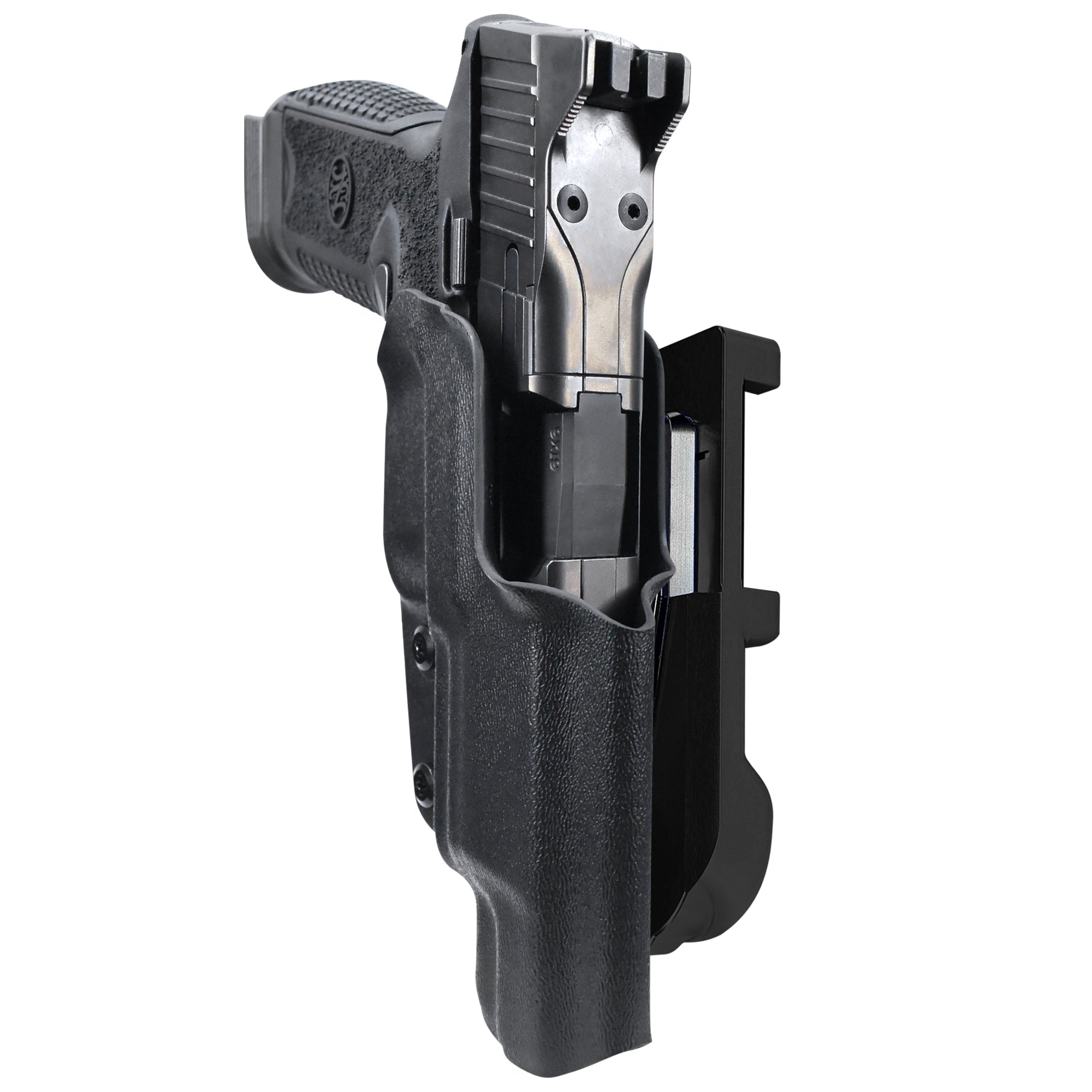 FN 509 LS Edge IDPA Quick Mount Holster with Black Belt Attachment, Black Holster Shell