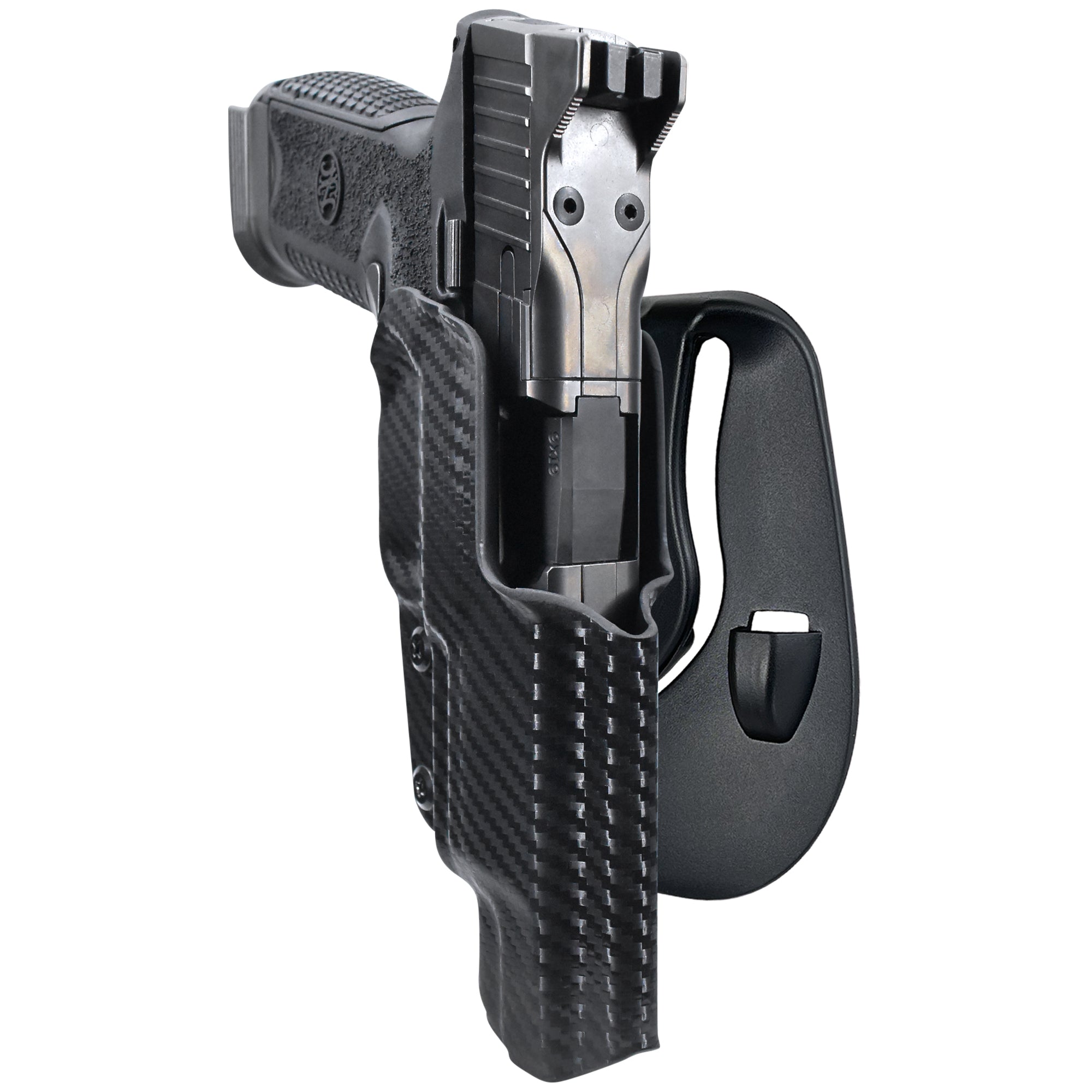 FN 509 LS Edge OWB Paddle Holster in Carbon Fiber