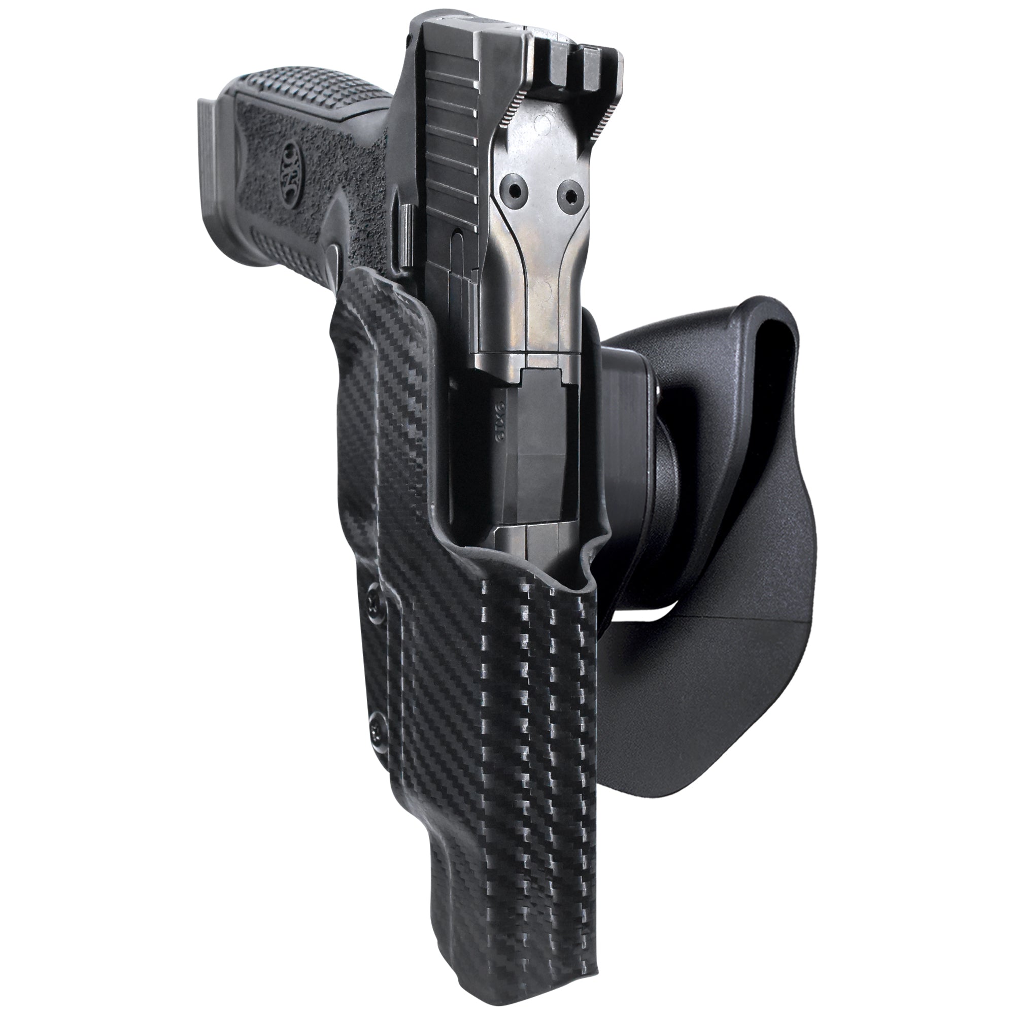 FN 509 LS Edge OWB Quick Release Paddle Holster in Carbon Fiber