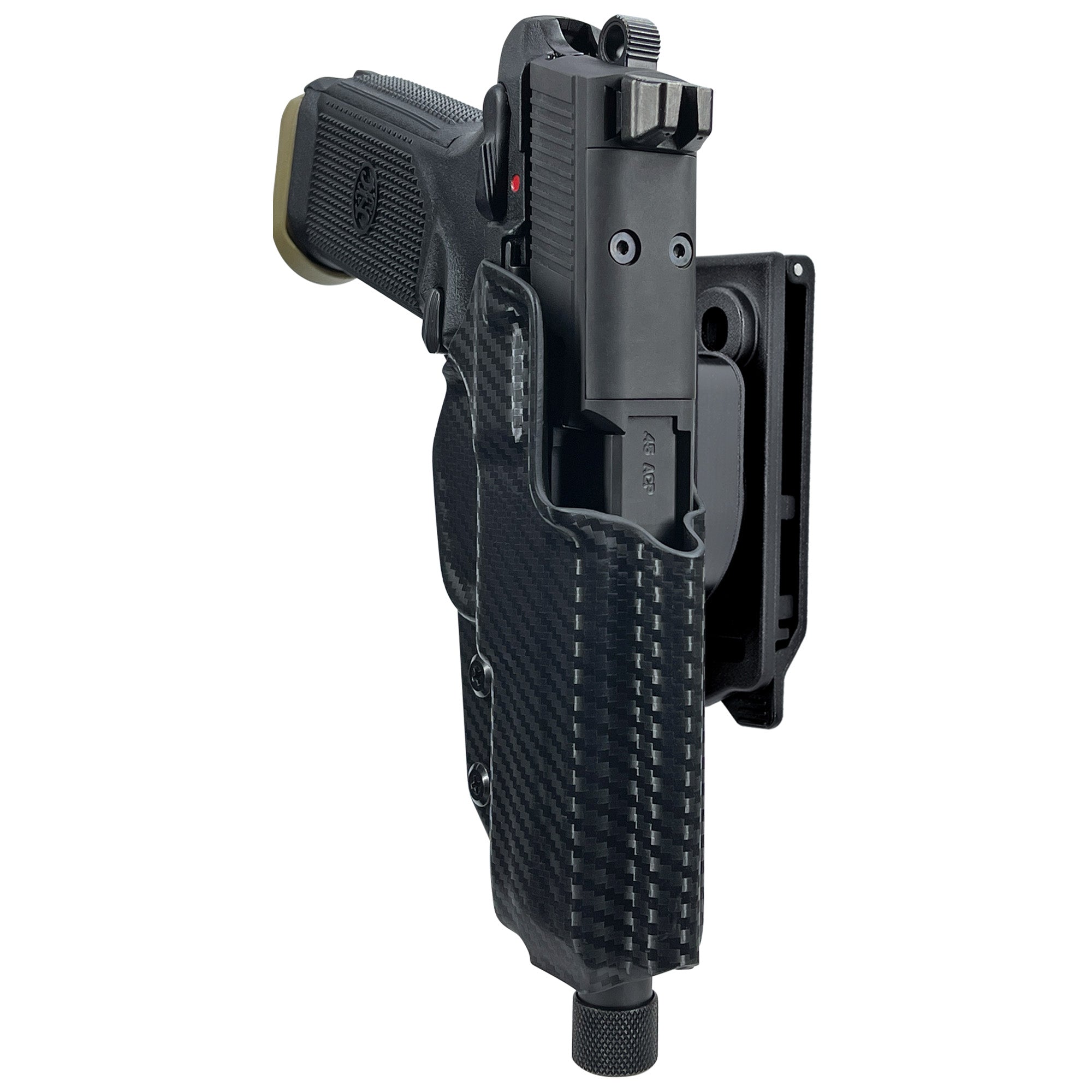 FN FNX-45 Tactical Quick Release IDPA Holster in Carbon Fiber