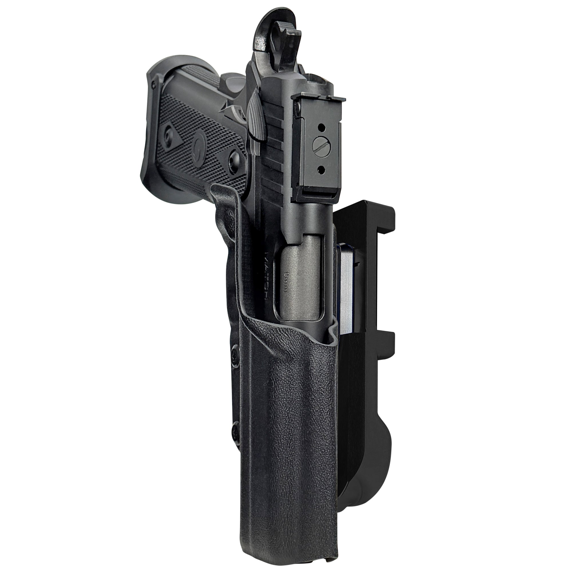 Witness2311 Match X IDPA Quick Mount Holster with Black Belt Attachment, Black Holster Shell