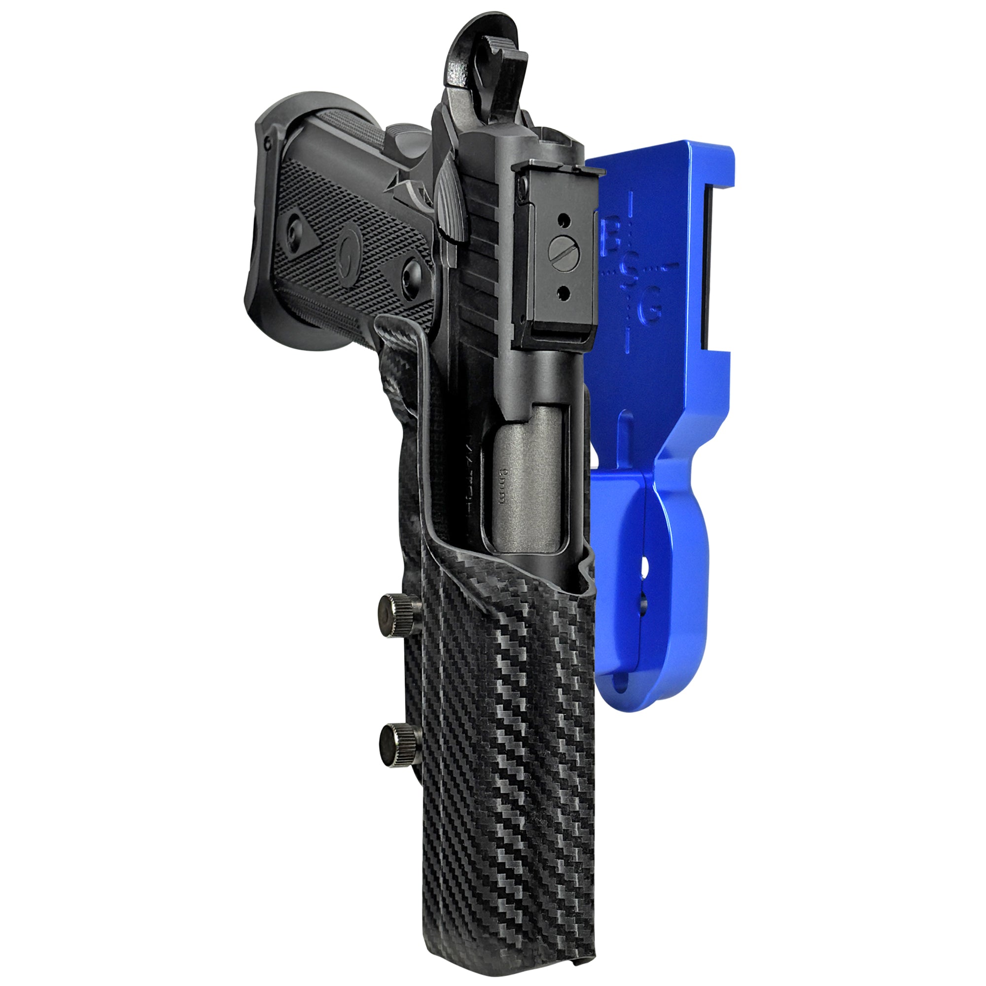 Witness2311 Match X Pro Heavy Duty Competition Holster in Blue / Carbon Fiber