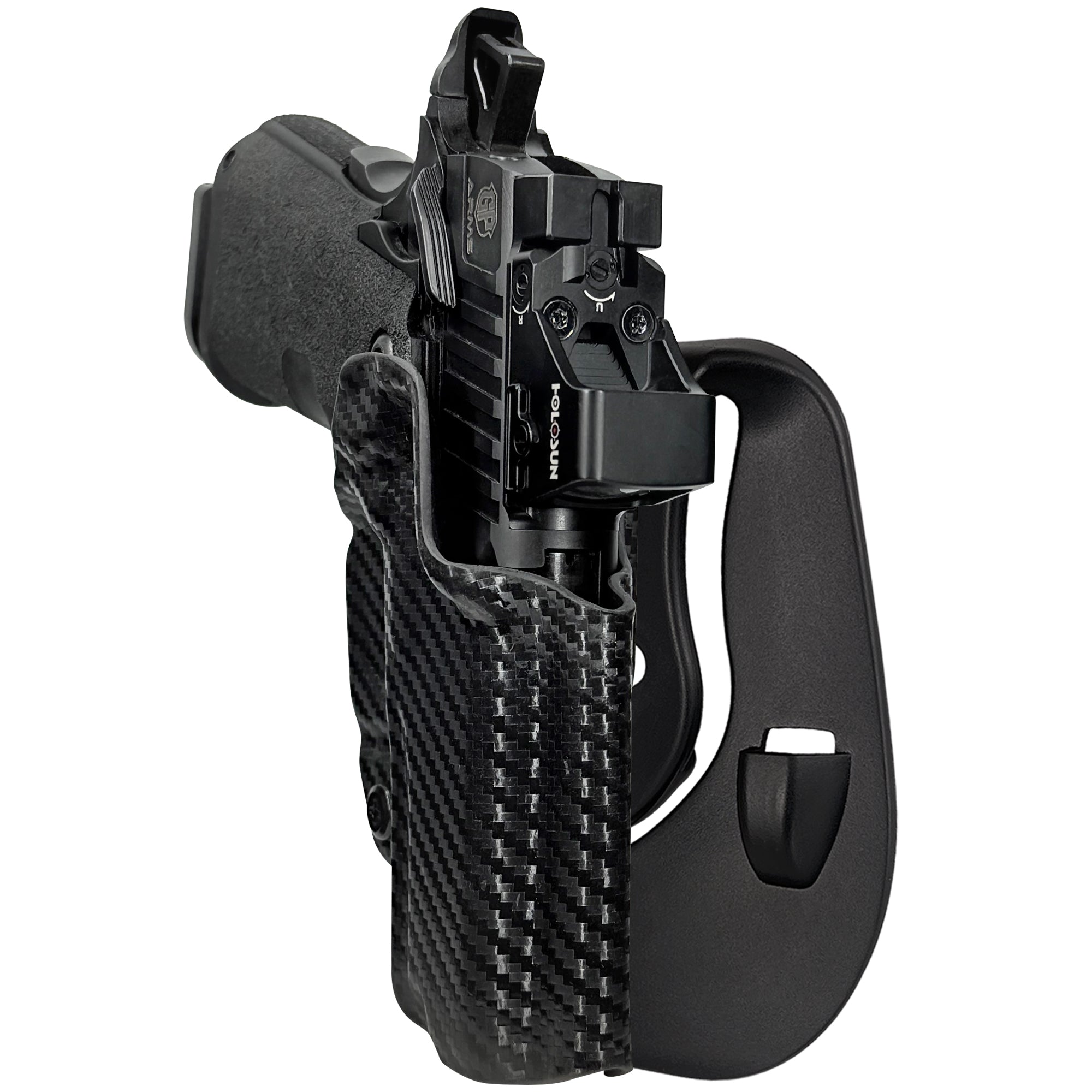 GP Arms Forza 3.1 OWB Paddle Holster in Carbon Fiber