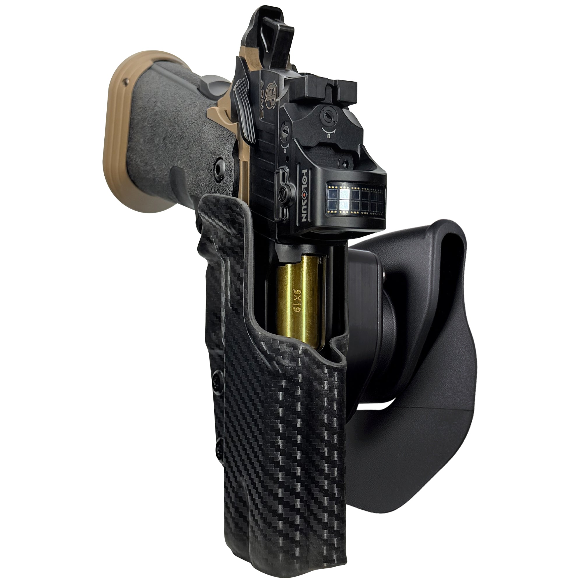GP Arms Patriot OWB Quick Release Paddle Holster in Carbon Fiber
