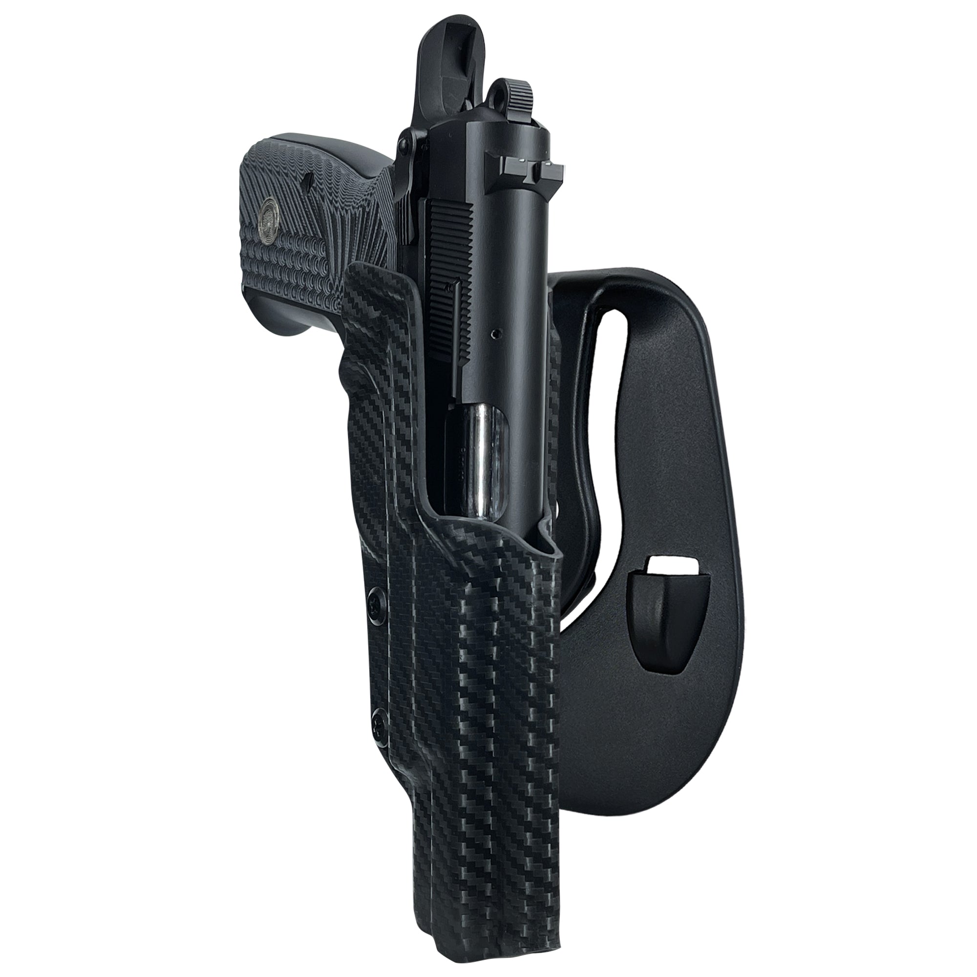 Girsan MC P35 Match OWB Paddle Holster in Carbon Fiber