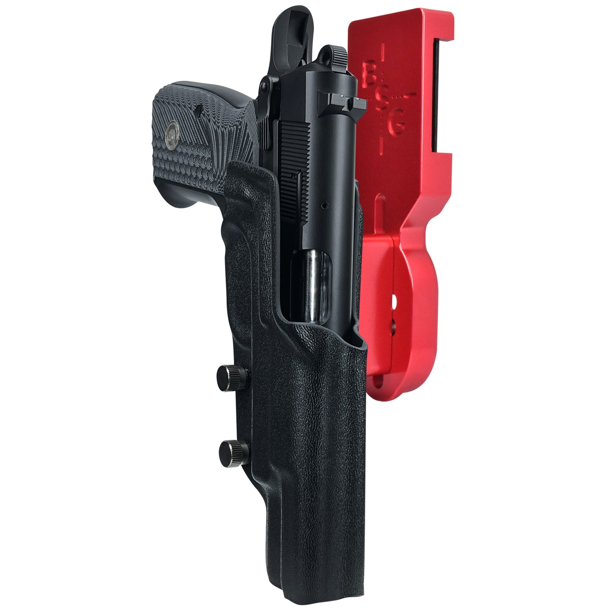 Girsan MC P35 Match Pro Heavy Duty Competition Holster in Red / Black
