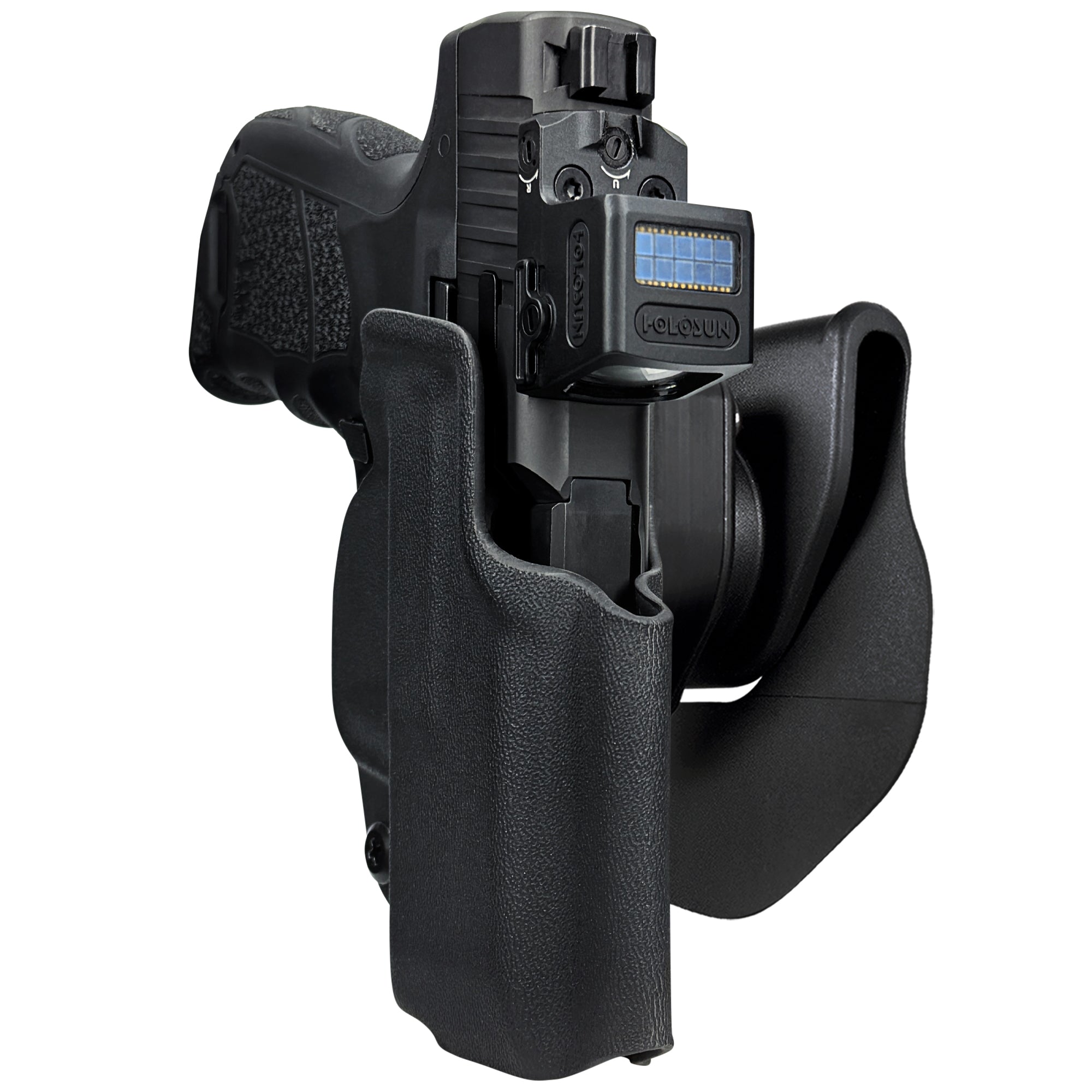 H&K CC9 OWB Quick Release Paddle Holster in Black