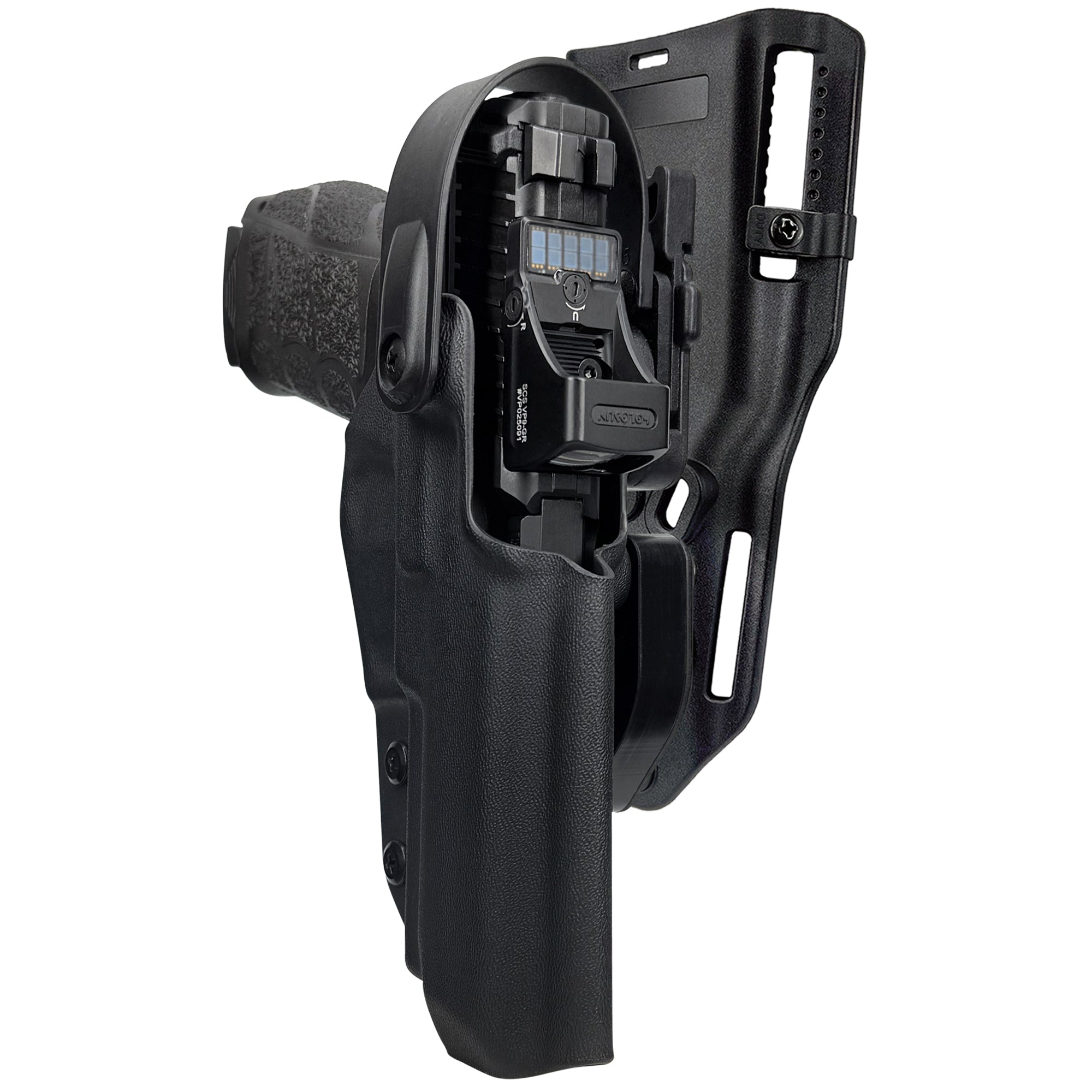Level II Duty Drop and Offset Holster for H&K VP9A1 F in Black
