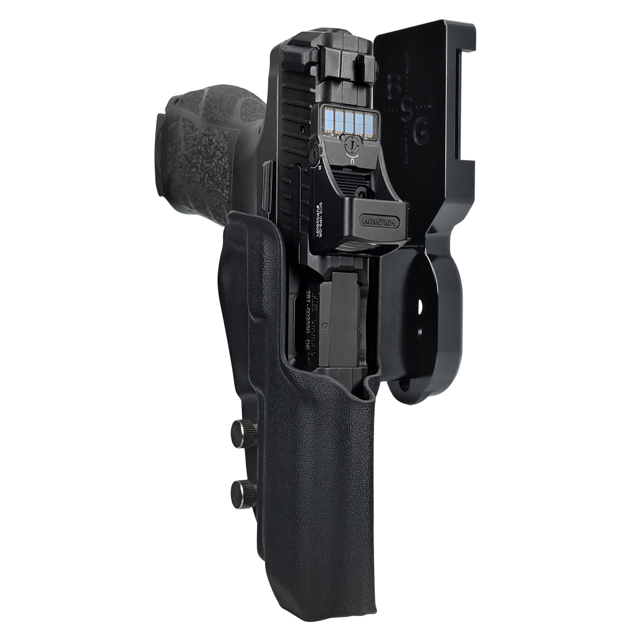 H&K VP9AF 1 Pro Heavy Duty Competition Holster in Black / Black