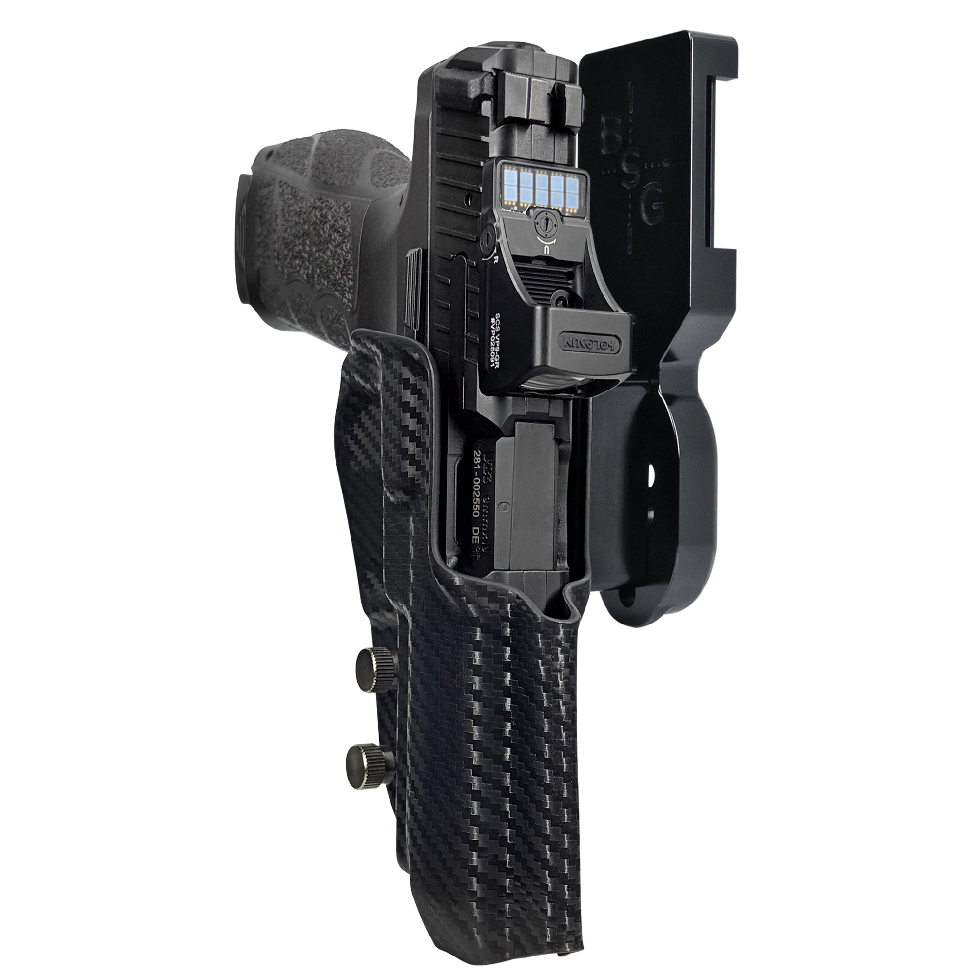 Heckler & Koch VP9A1 F Pro Heavy Duty Competition Holster Pro Heavy Duty Competition Holster Black / Carbon Fiber