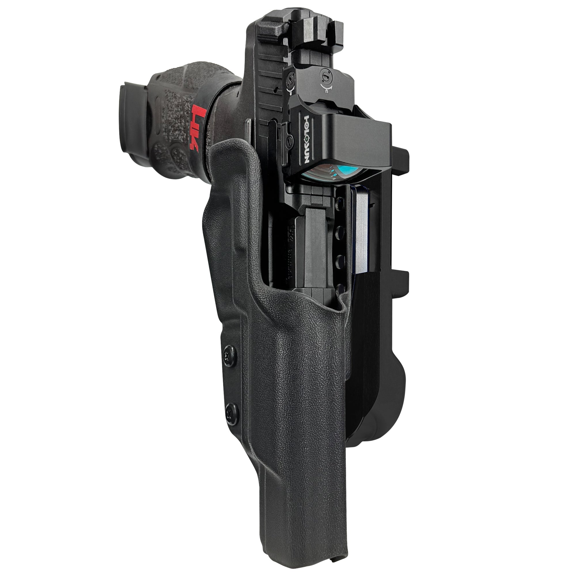 H&K VP9 Match IDPA Quick Mount Holster with Black Belt Attachment, Black Holster Shell
