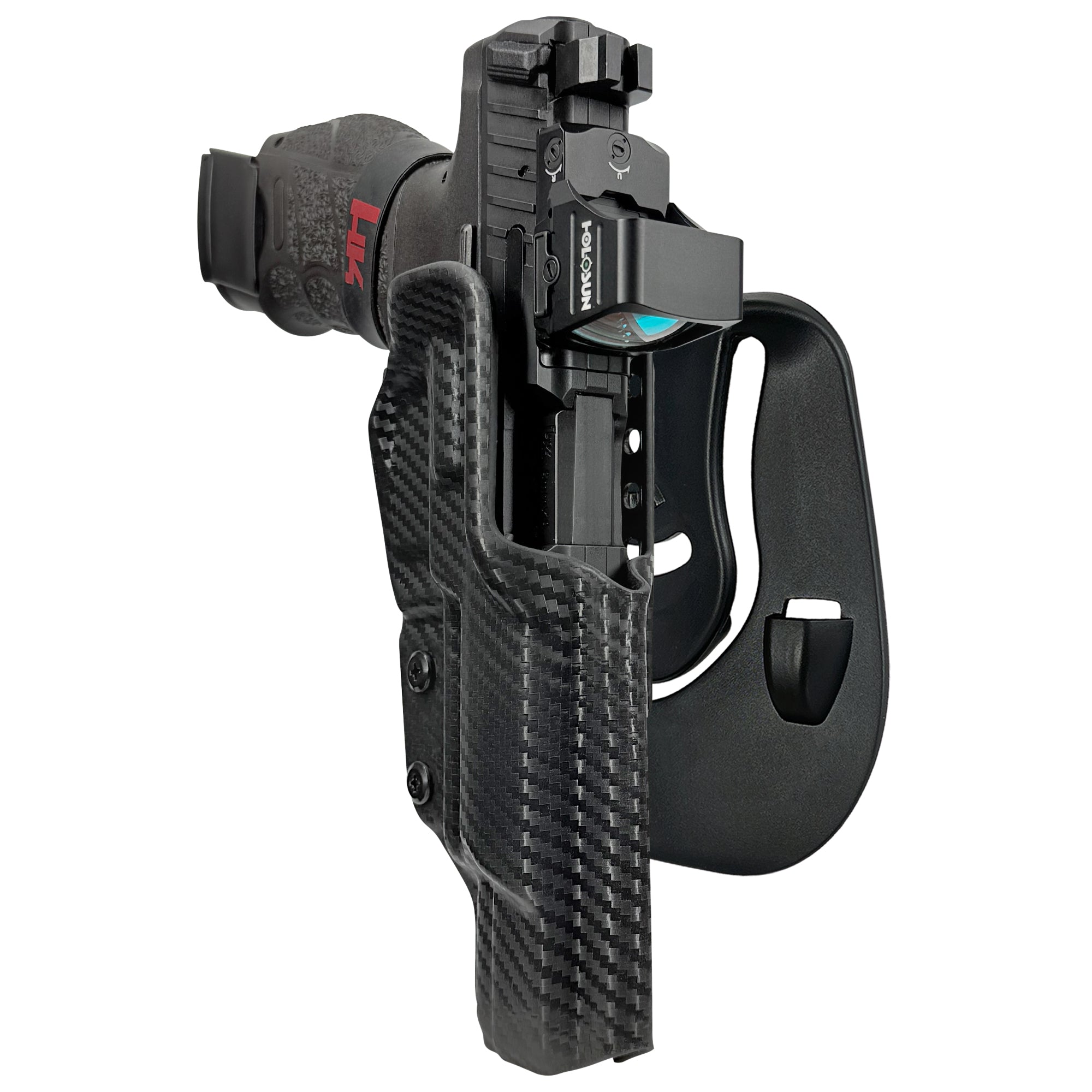 H&K VP9 Match OWB Paddle Holster in Carbon Fiber