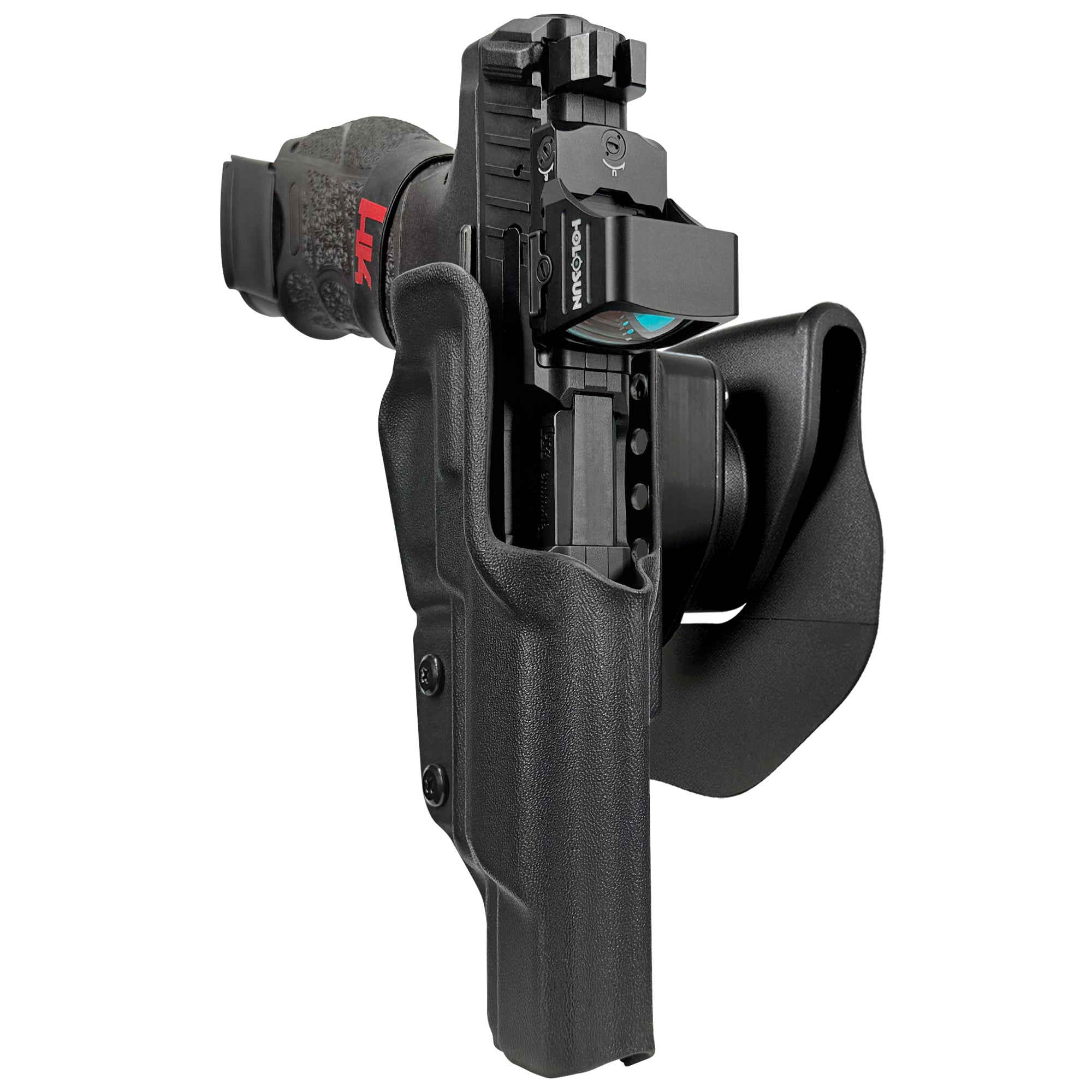 H&K VP9 Match OWB Quick Release Paddle Holster in Black