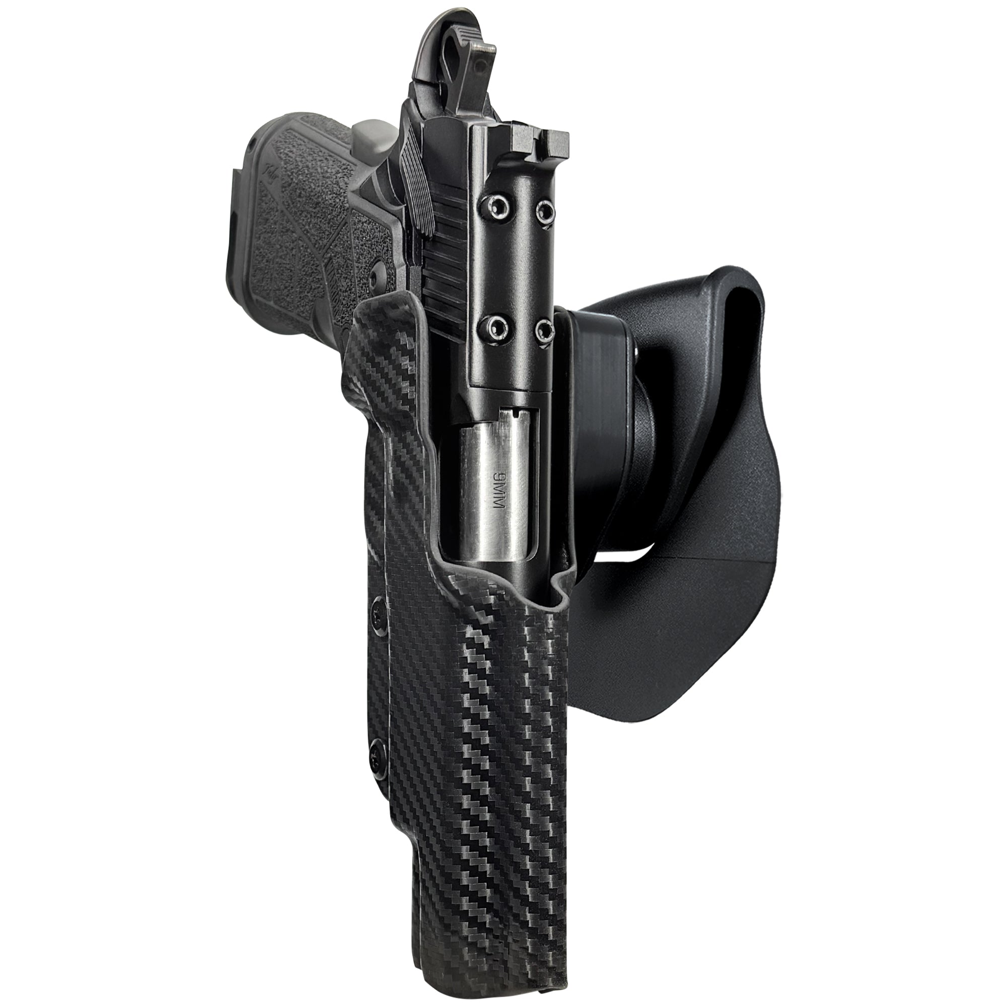 Kimber Warrior OWB Quick Release Paddle Holster in Carbon Fiber
