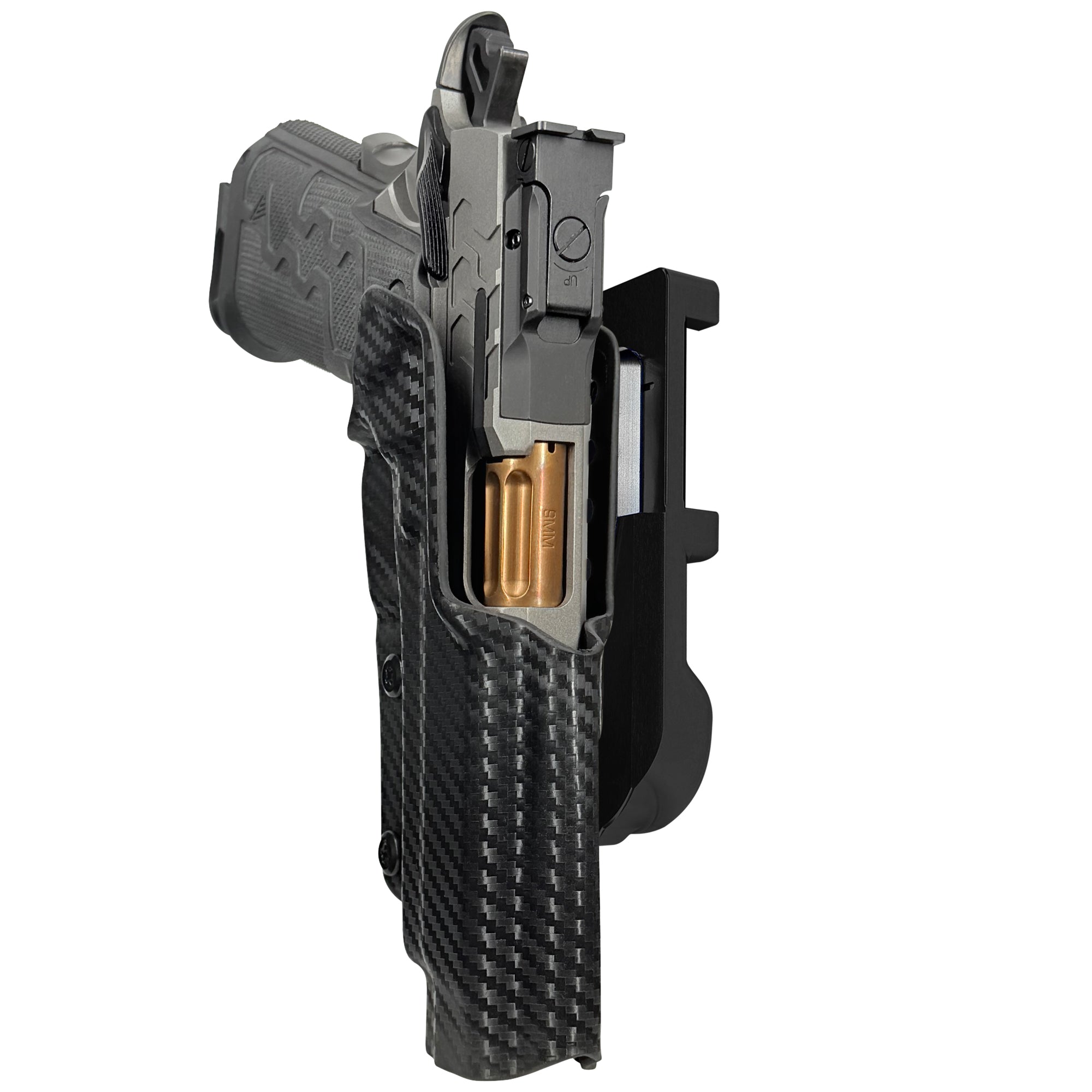 Kimber 2K11 IDPA Quick Mount Holster with Black Belt Attachment, Carbon Fiber Holster Shell